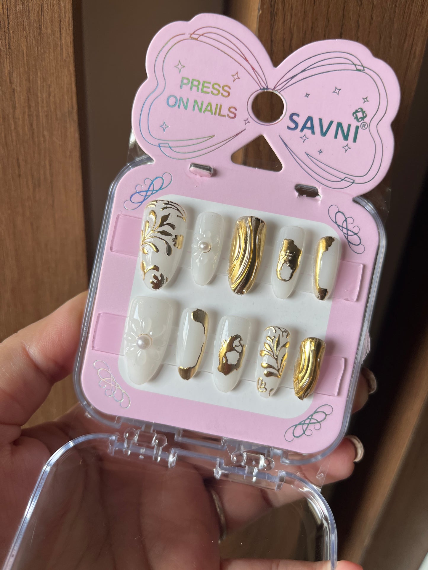 White gold premium nails