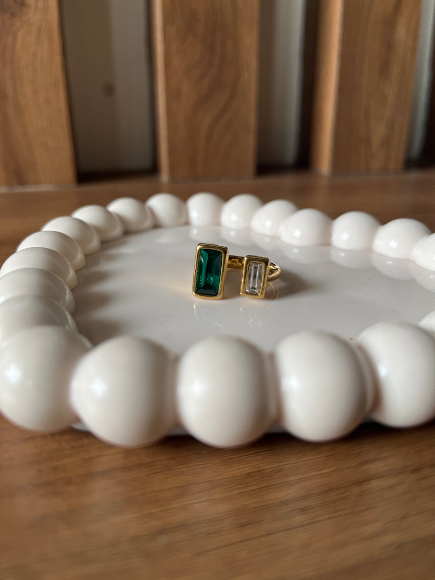 Rectangle Emerald ring