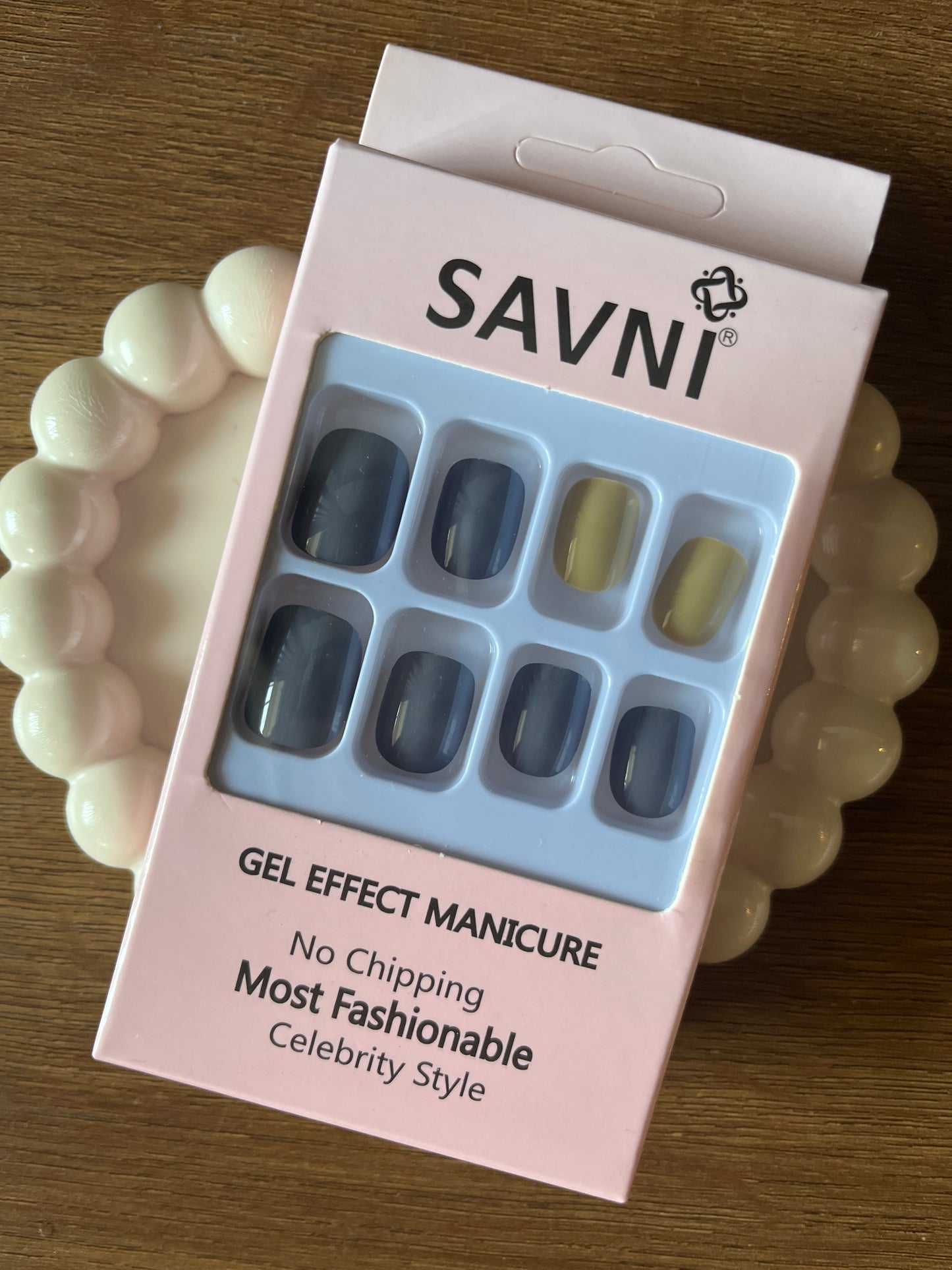 Grey set of 12 nails