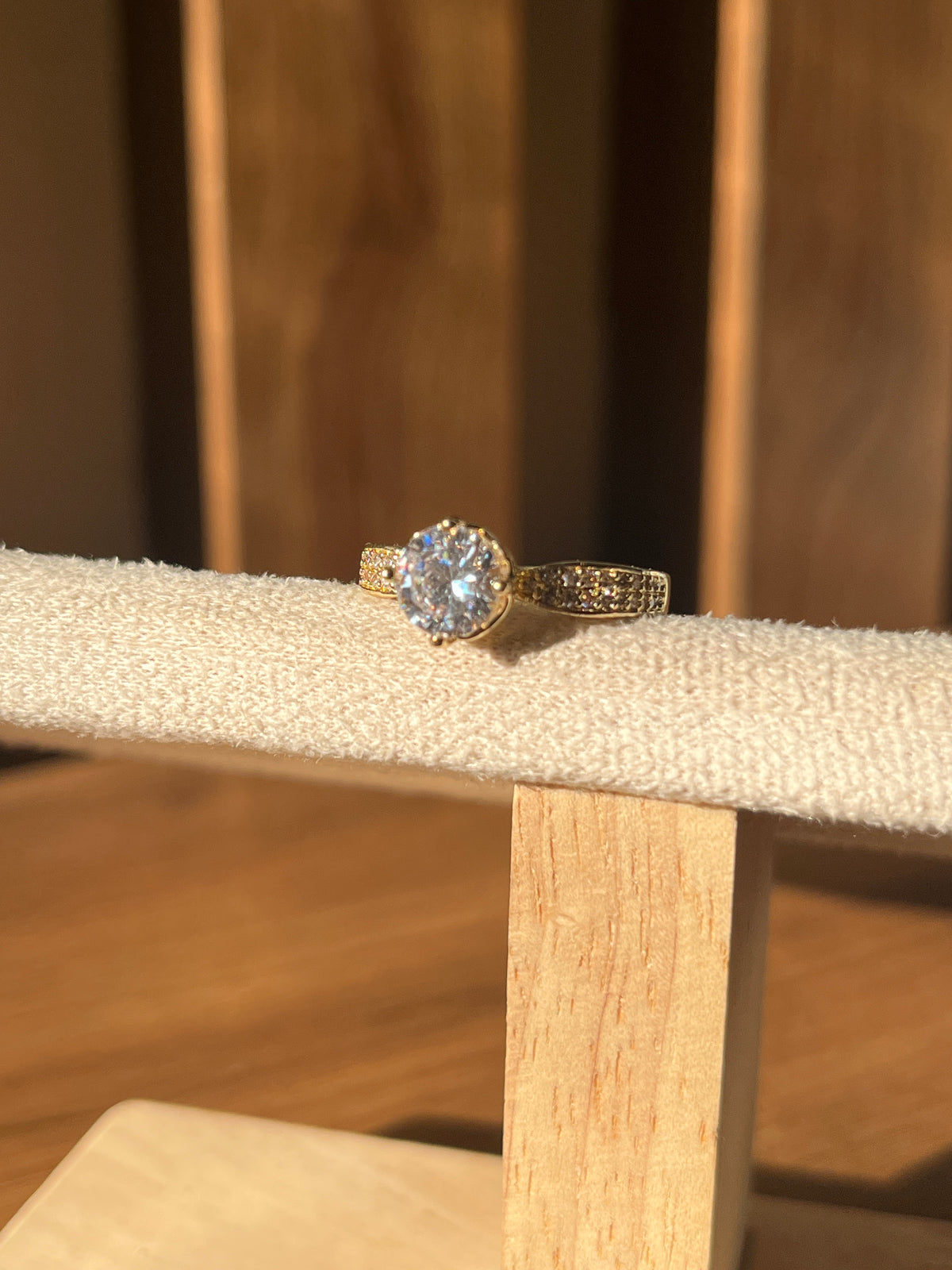 Gold 1.5 Carat solitaire ring
