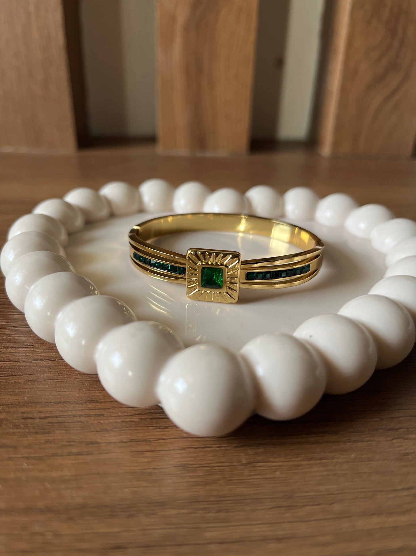 Emerald AD baby size bracelet