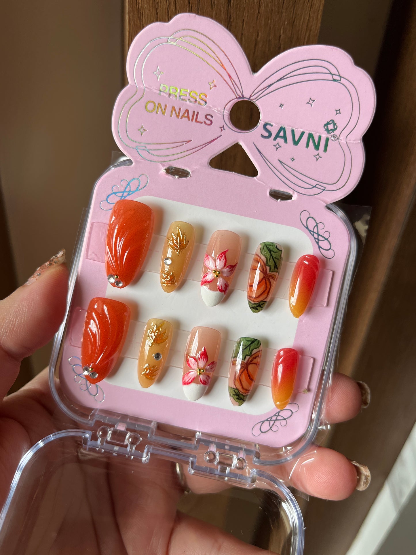 Sunset vacation nails