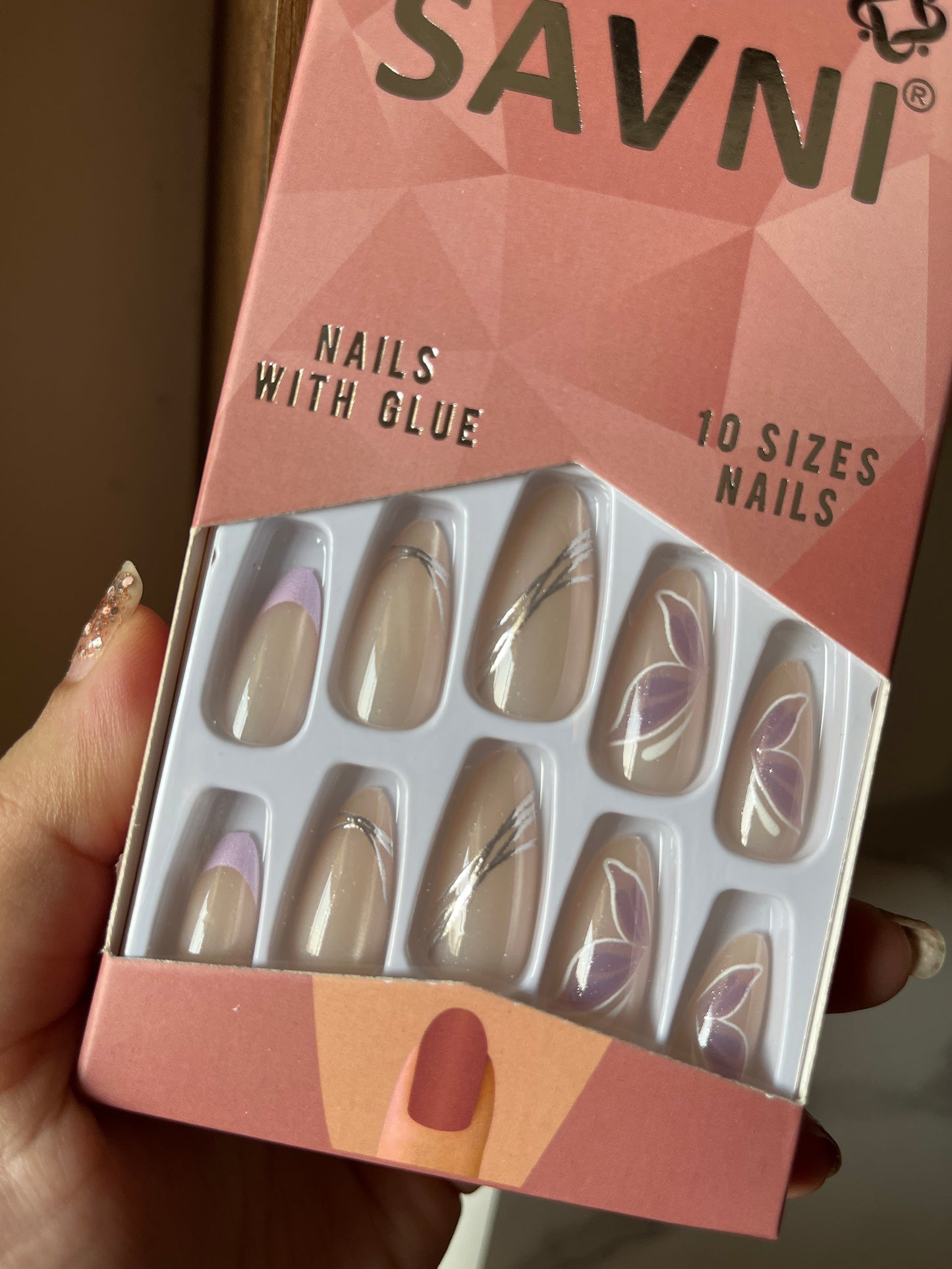 Butterfly cat eye nails