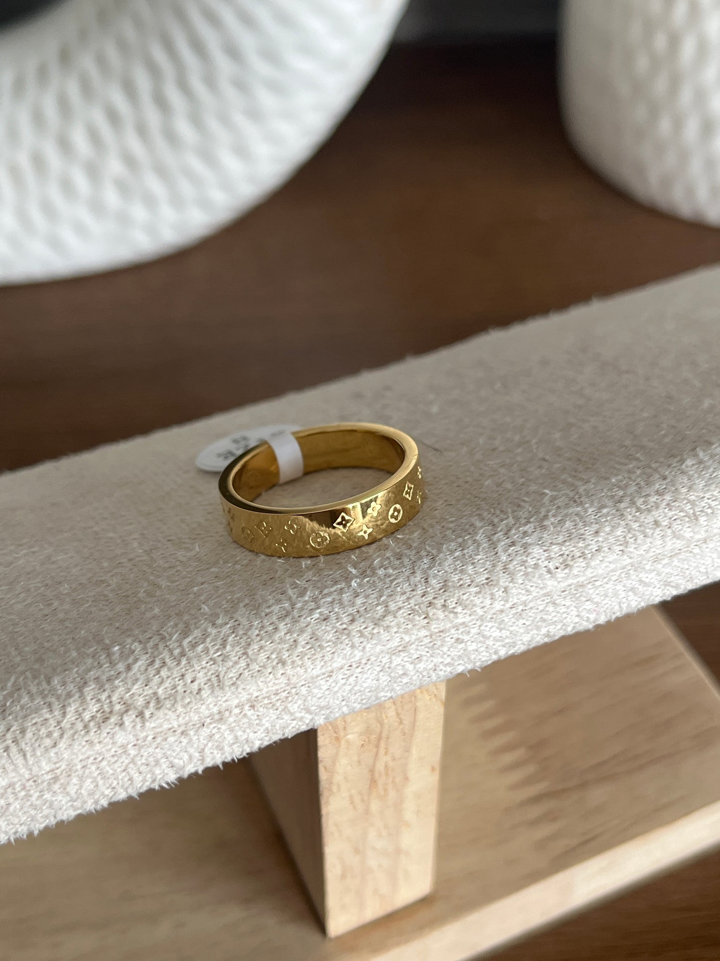 Lv monogram ring