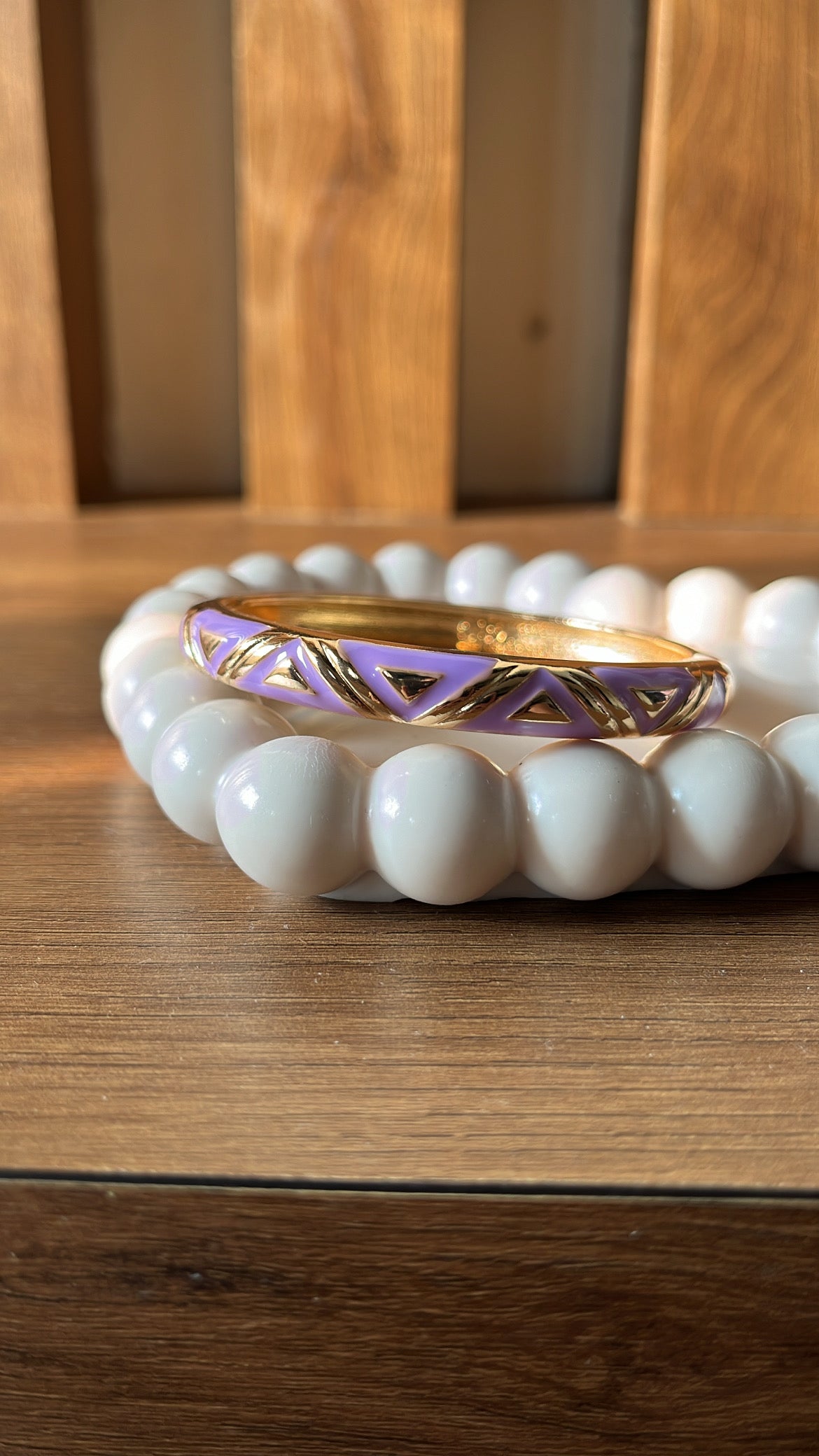 Lavender Enamel bracelet