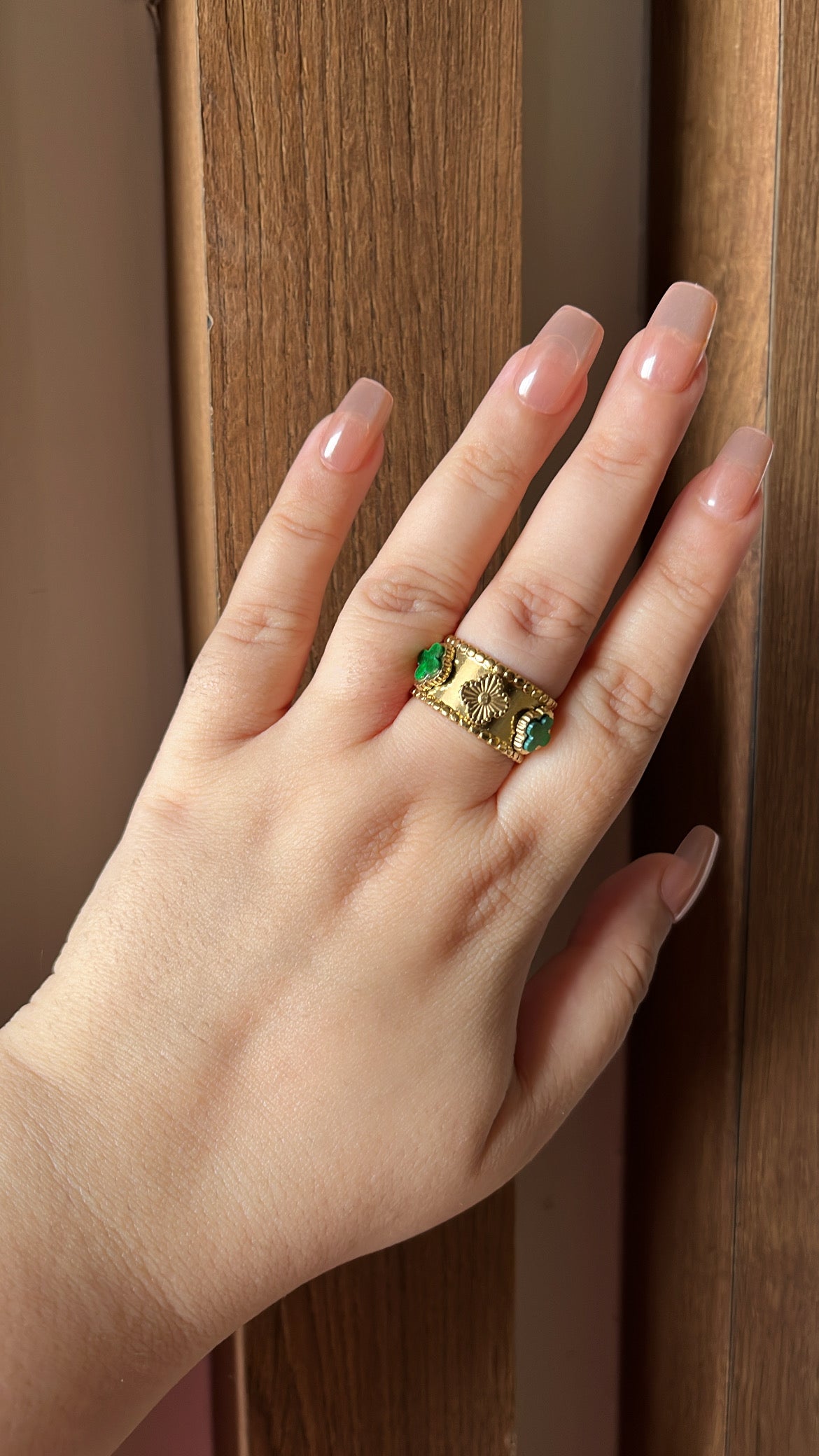 Clover Ring - Green