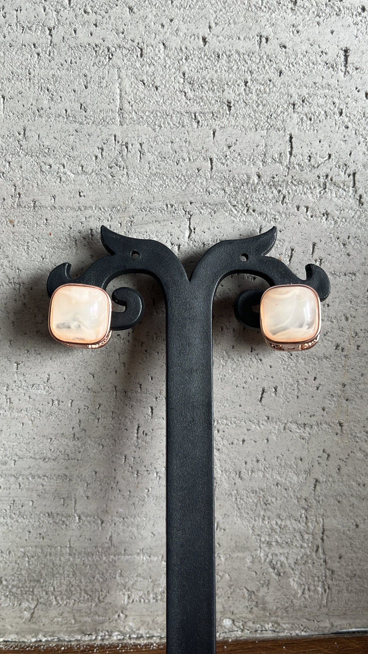 Mother of Pearl square earrings