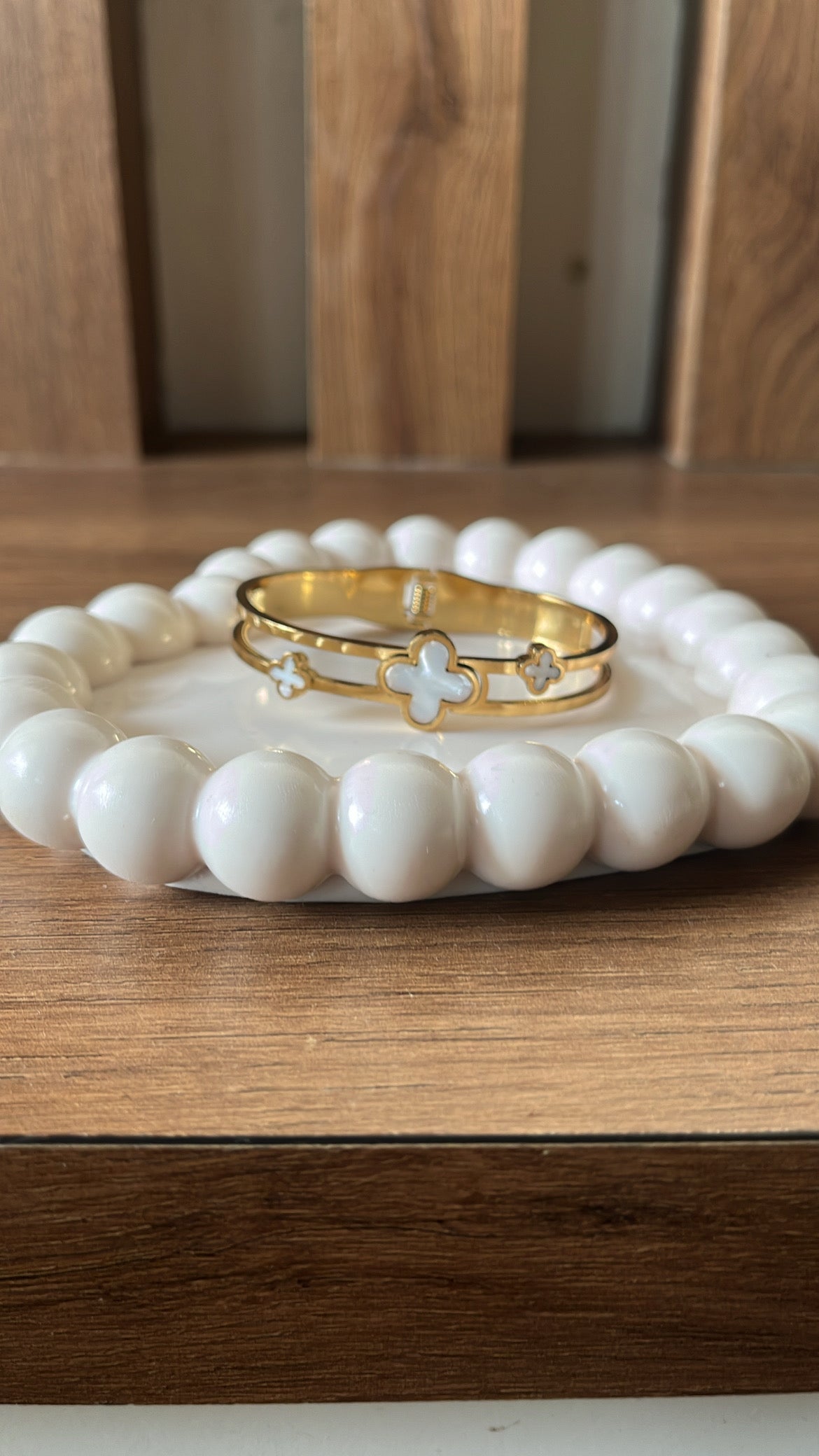 Baby size clover bracelet