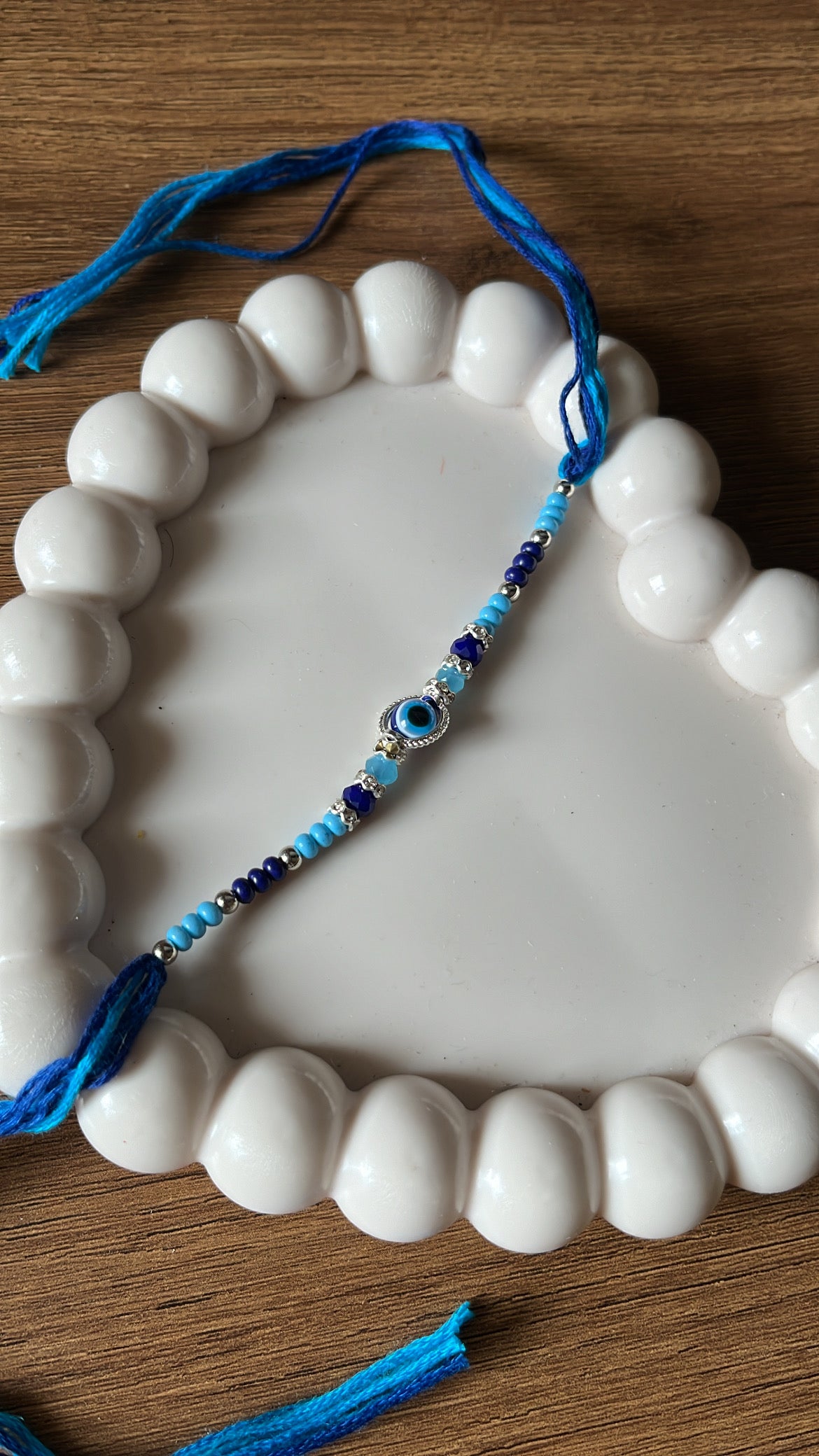 Blue evil eye Rakhi Thread