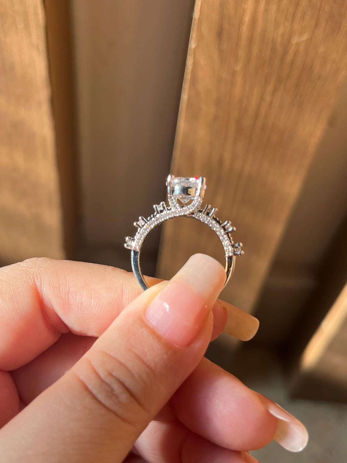 2 carat -Silver solitaire