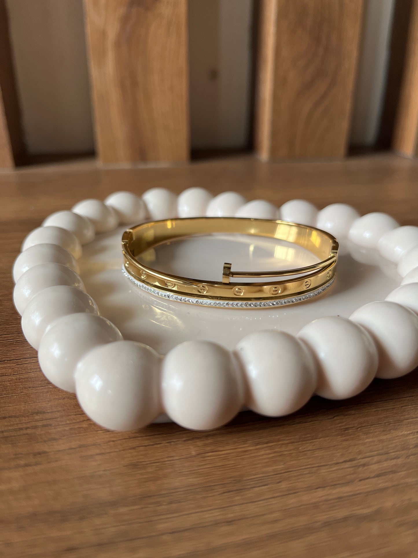 Layered Cartier bracelet