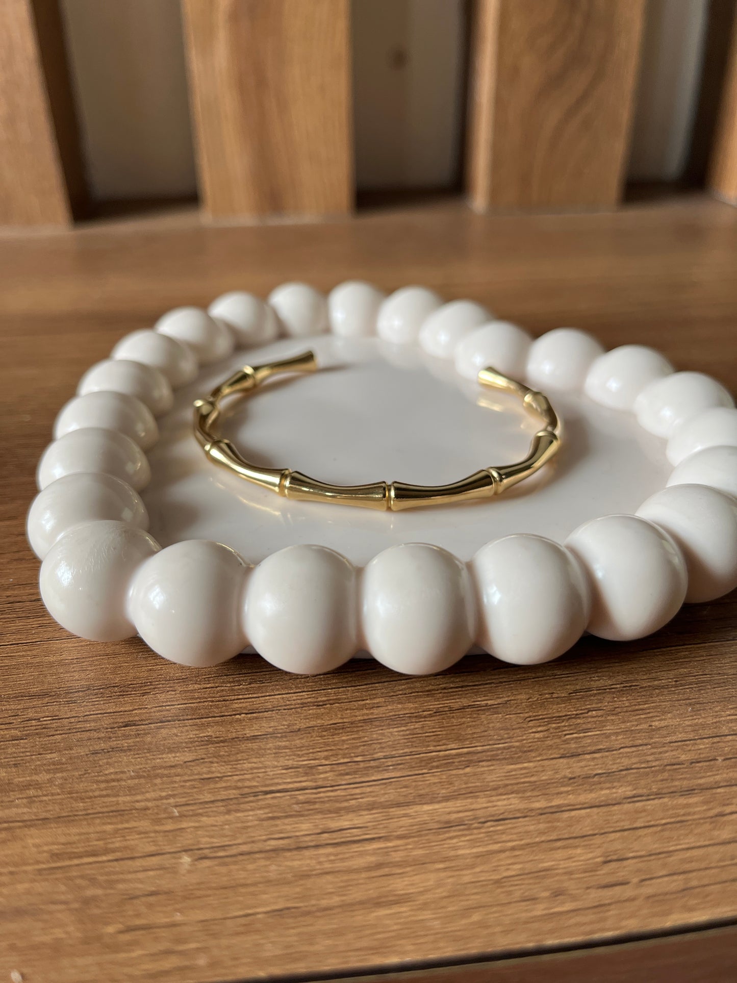 Bamboo adjustable bracelet