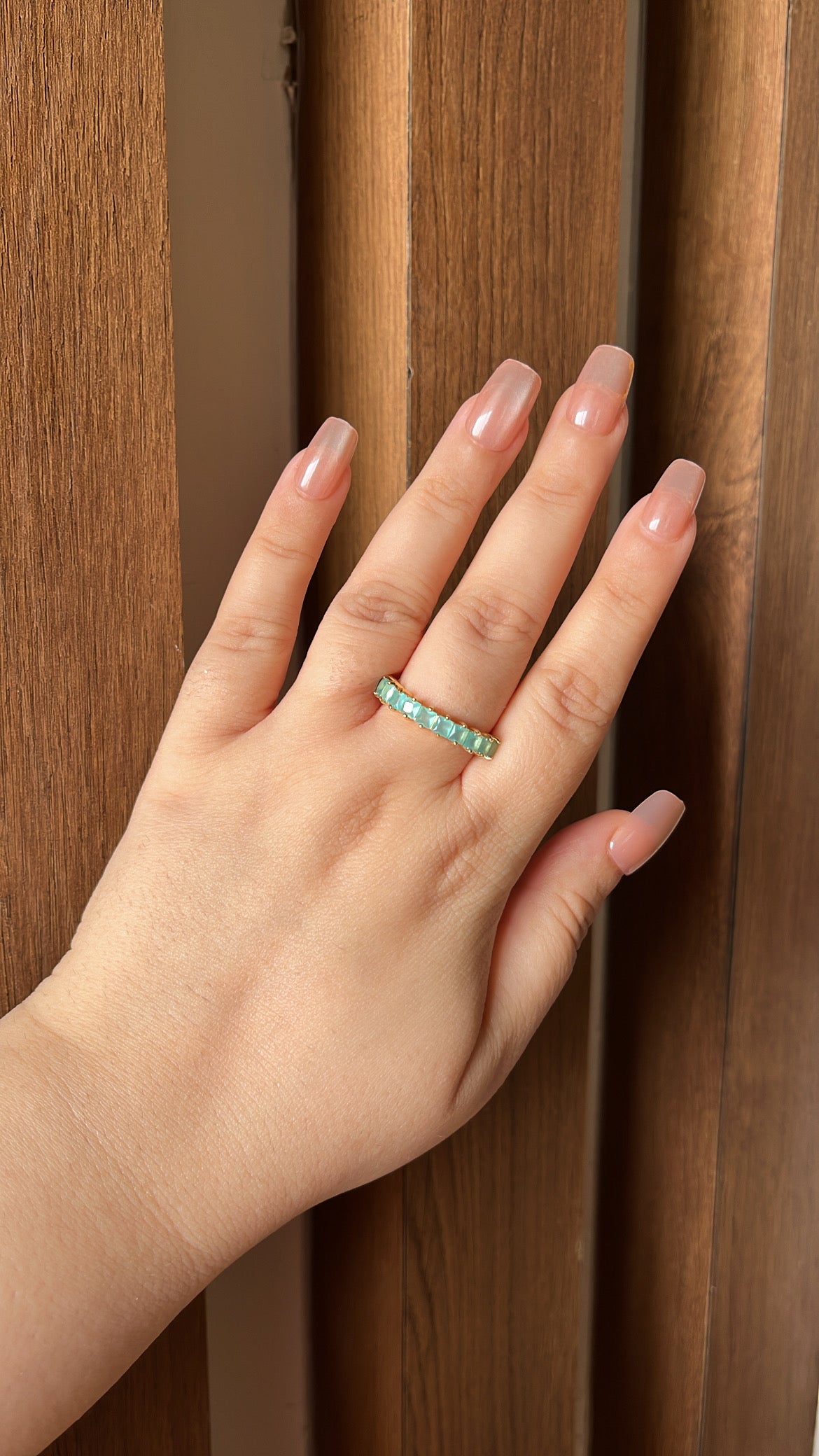 Baguette Ring - Aqua
