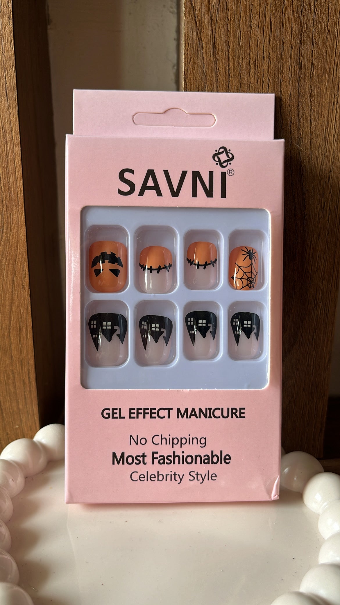 Pumpkin Nails - Set of 12 nails