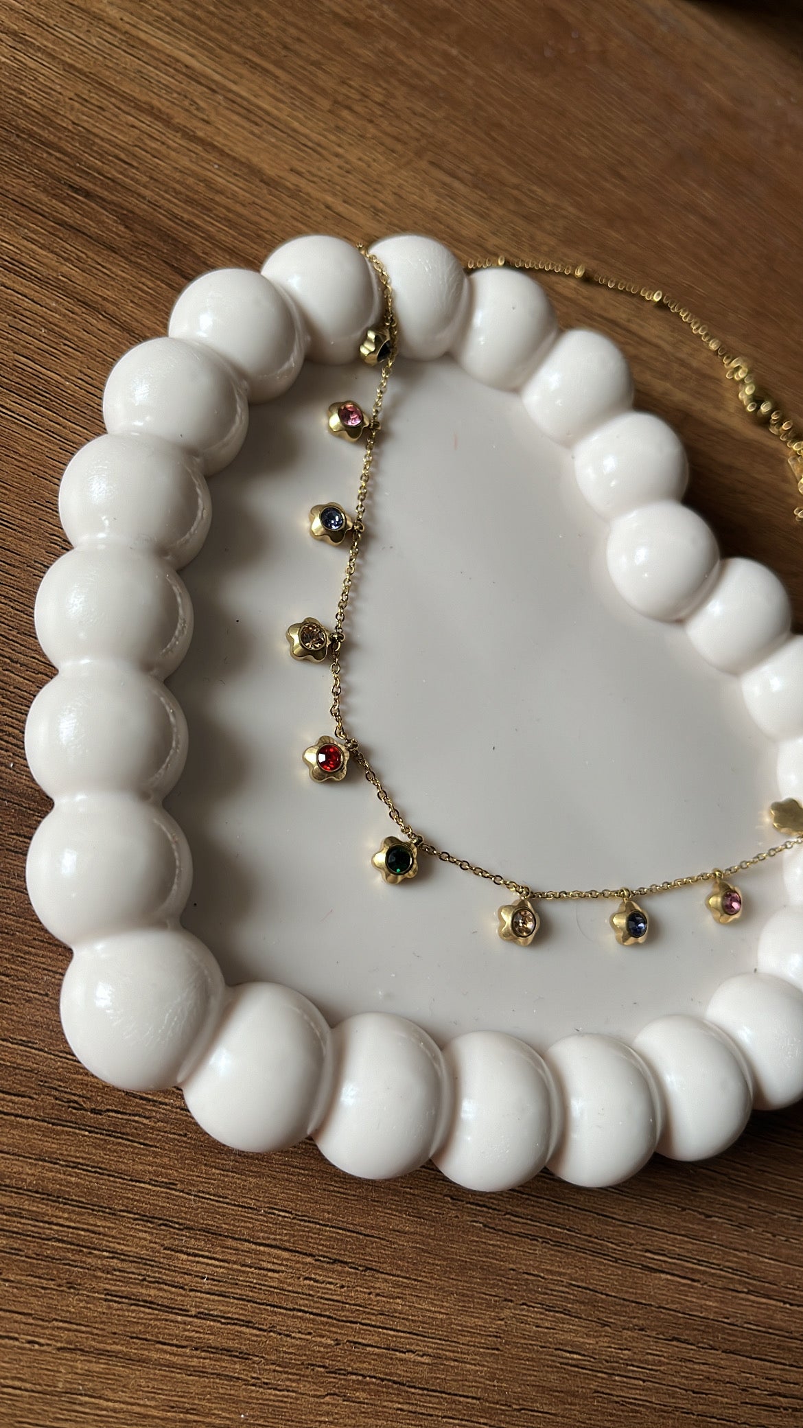 Drop Flower Necklace - Multi