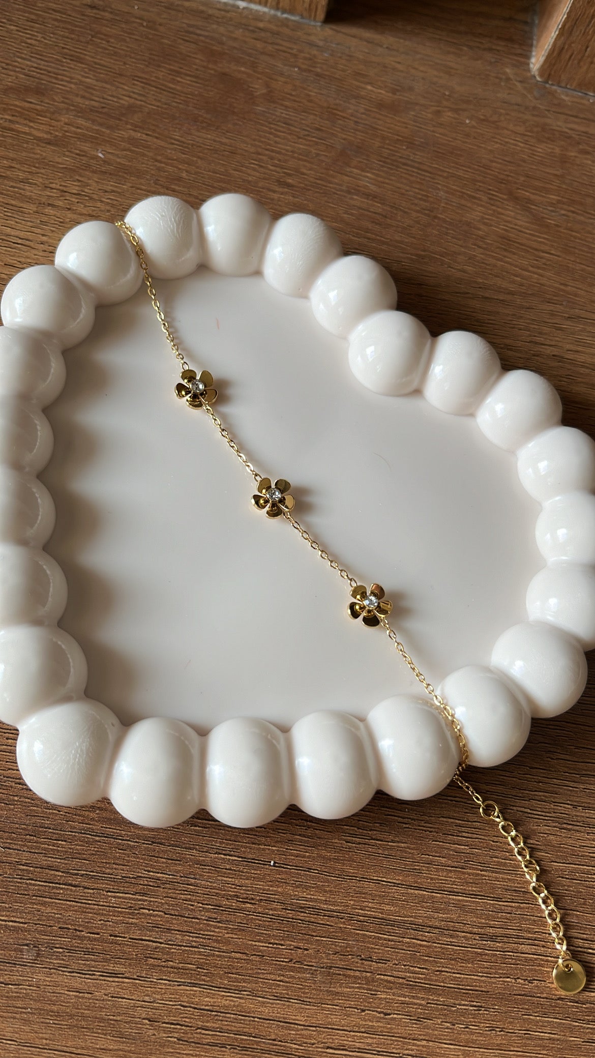Flower Charm - Chain Bracelet