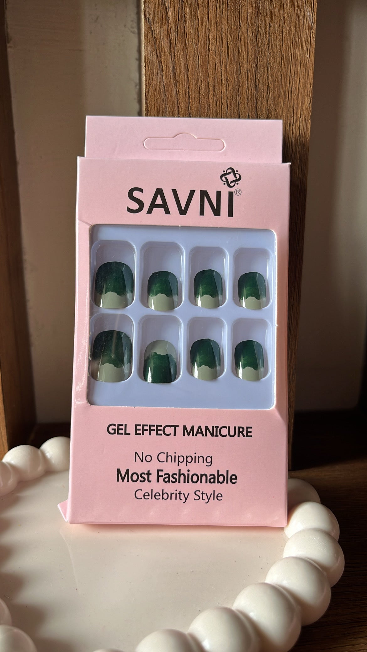 Green Ombre Nails - Set of 12 nails
