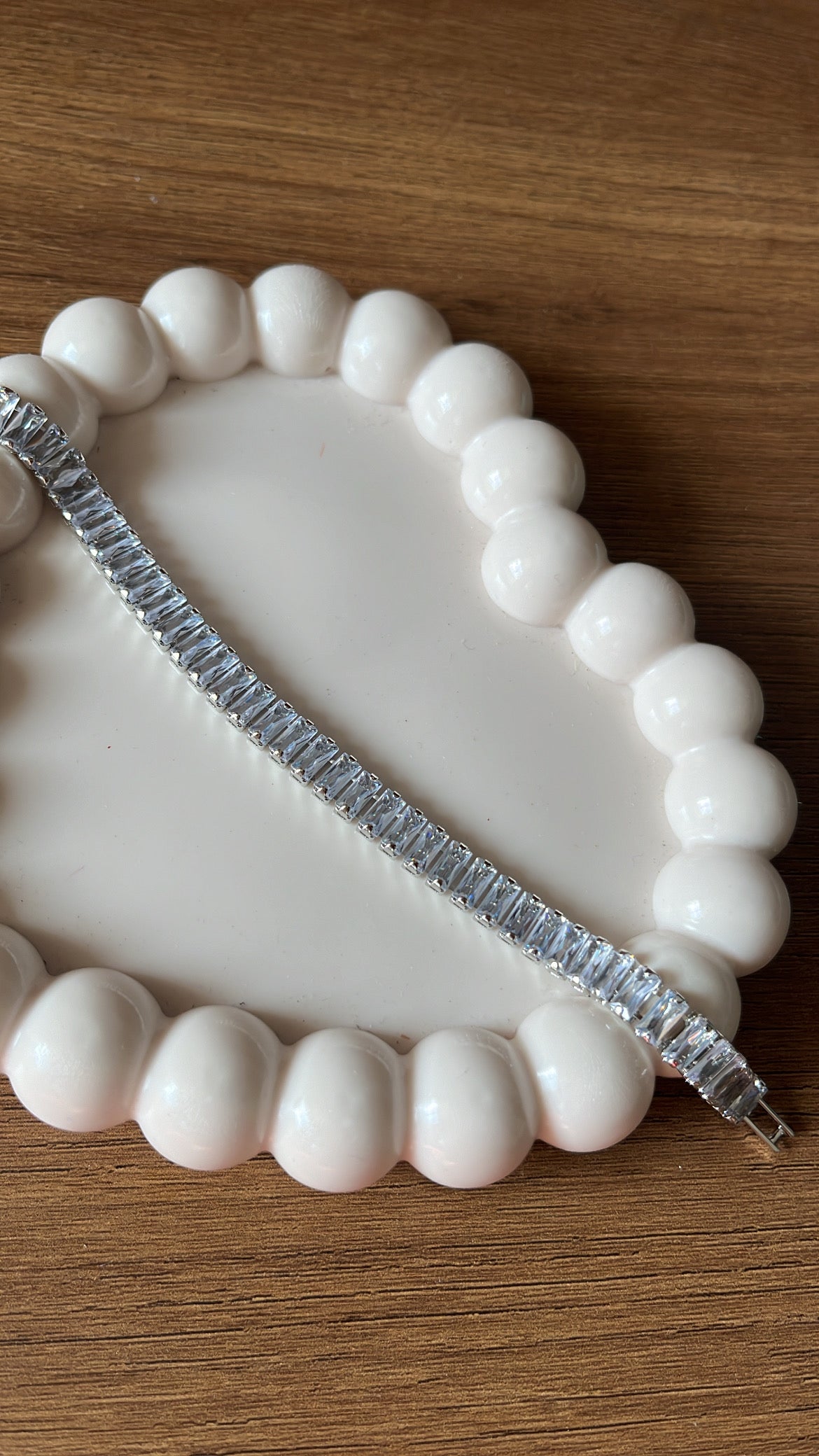 Tennis Bracelet - Baguette - Silver