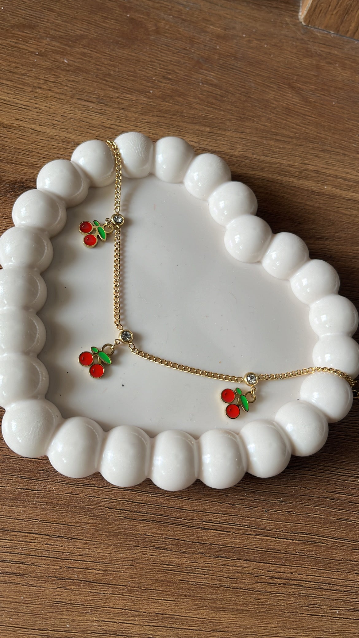 Cherry Charm - Chain Bracelet