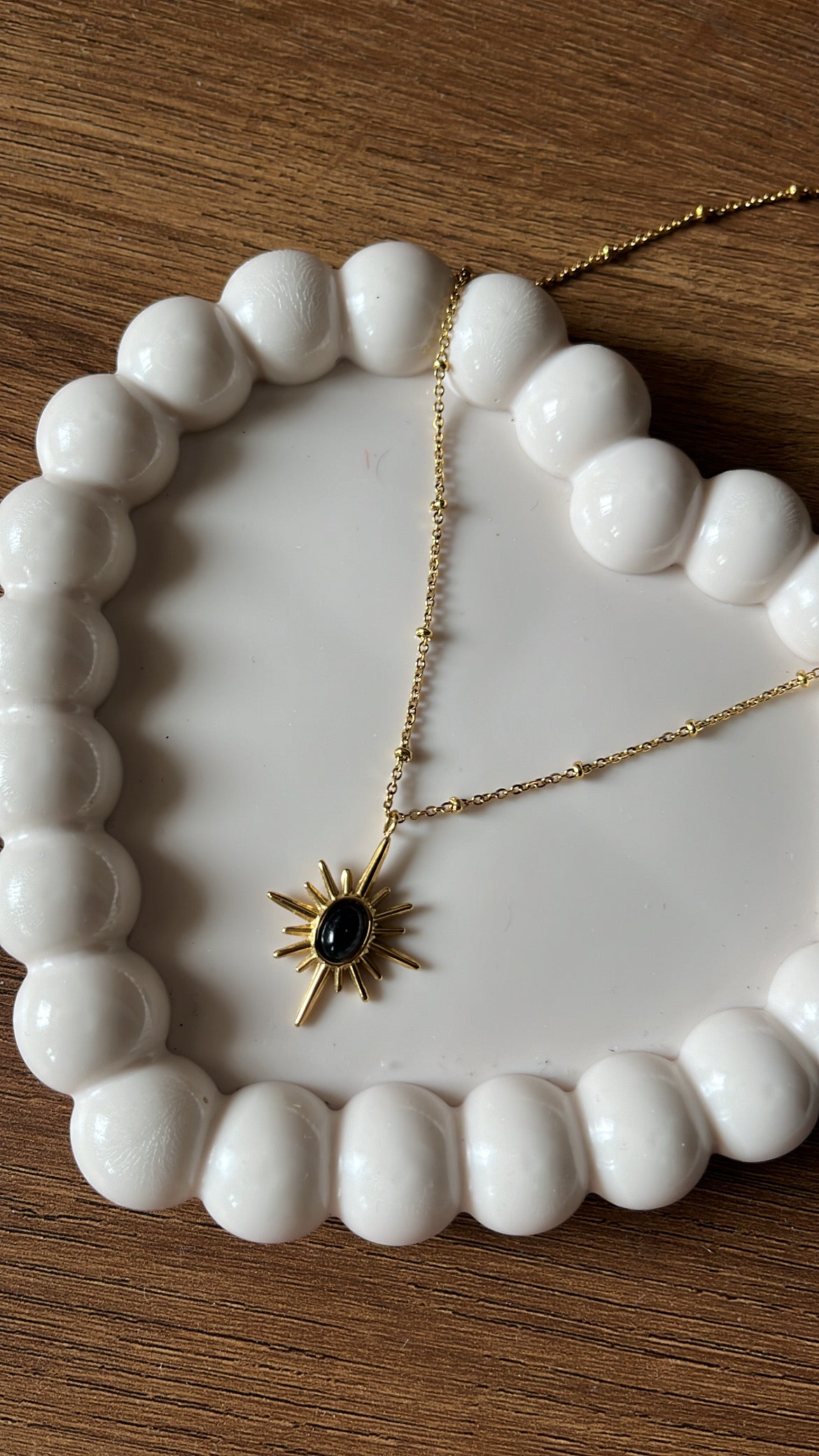 Sun Necklace - Black