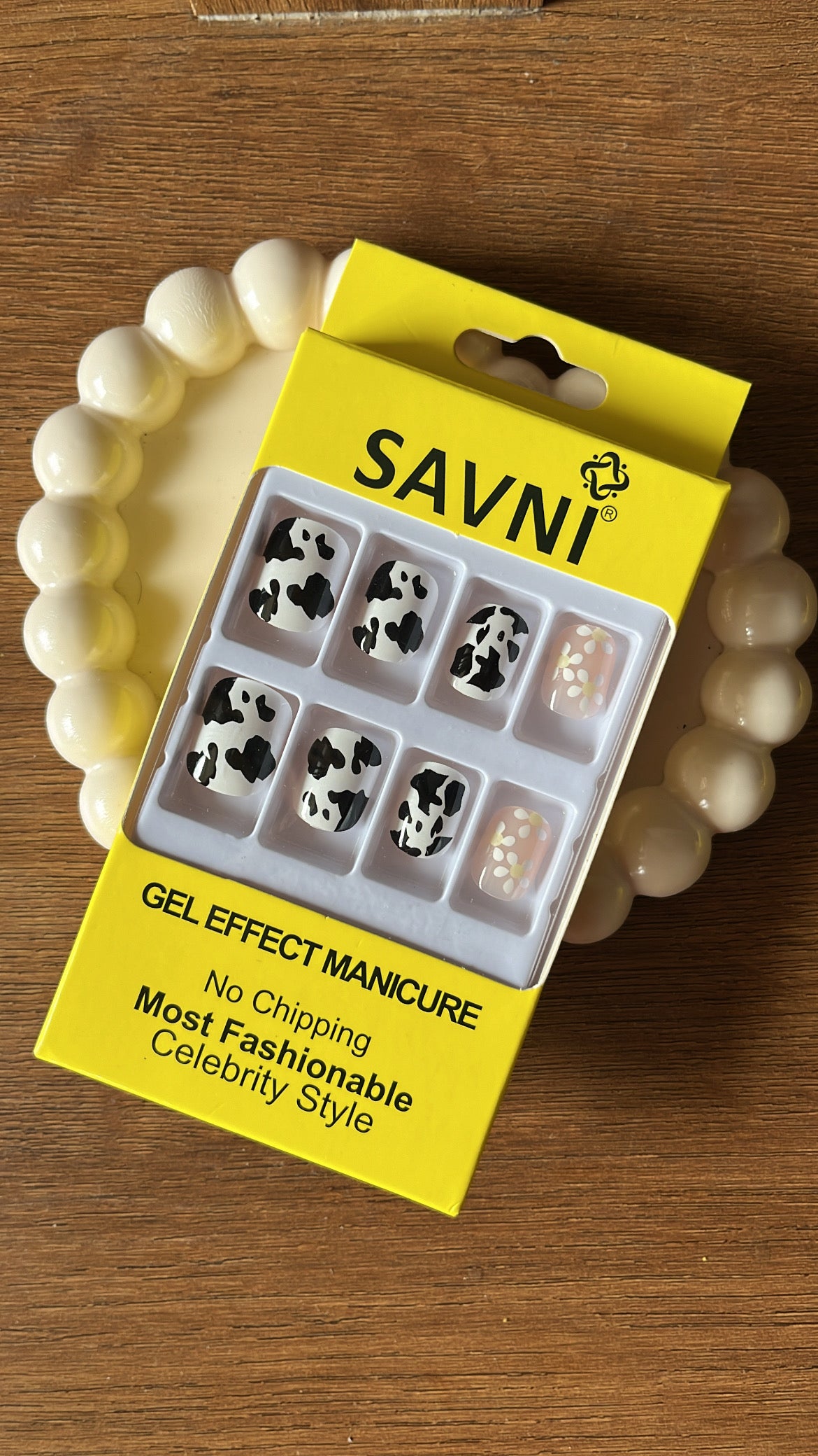 Cow Print: 12 nails in a box - Premium Nails