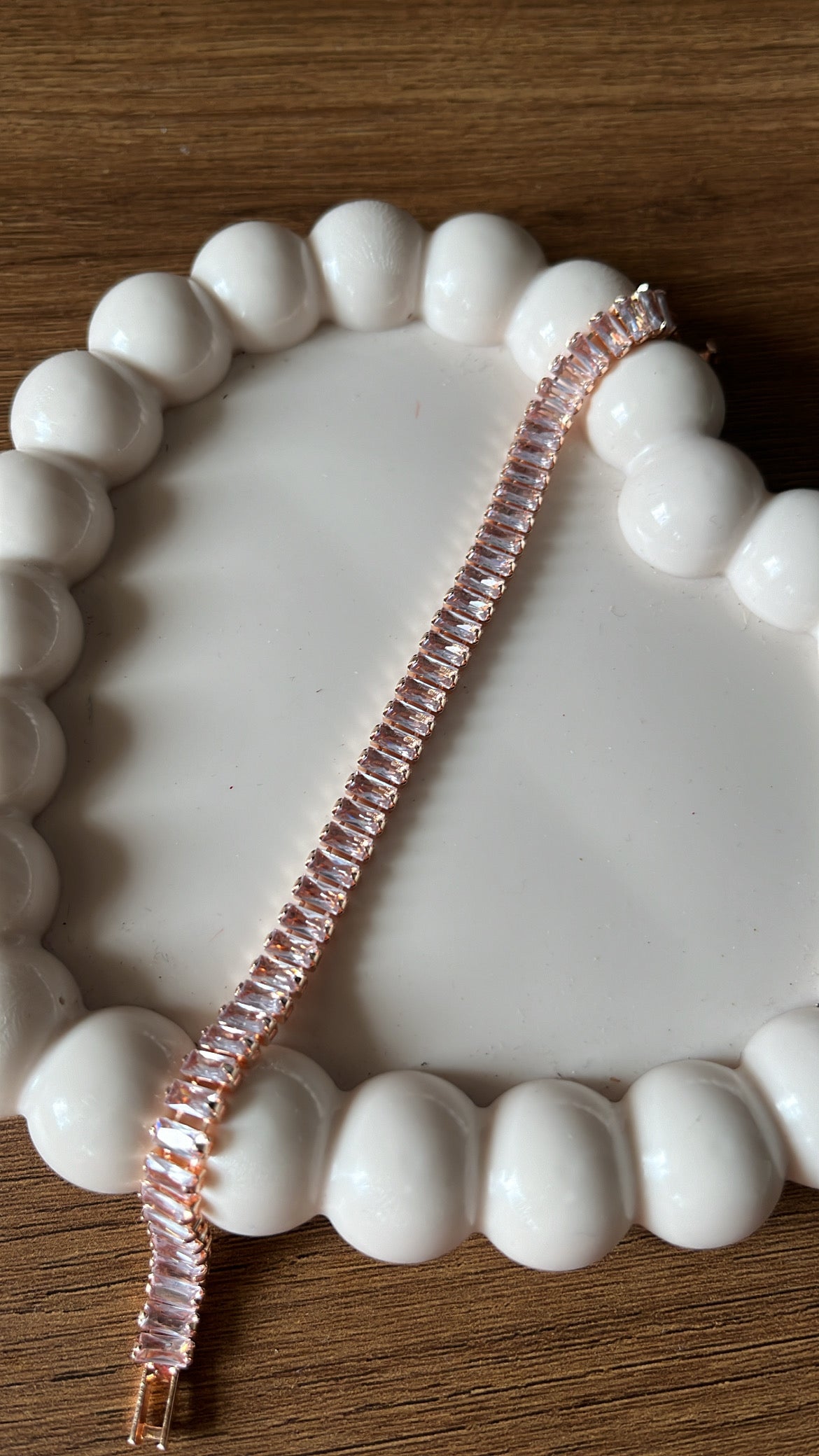 Tennis Bracelet - Baguette - Rose Gold