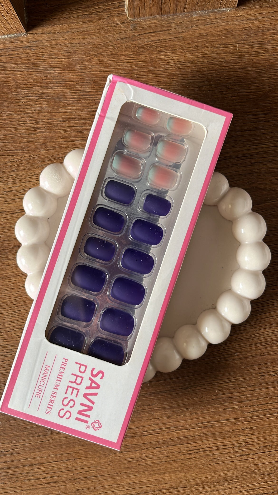 Purple: 24 nails in a box - High Quality Nails