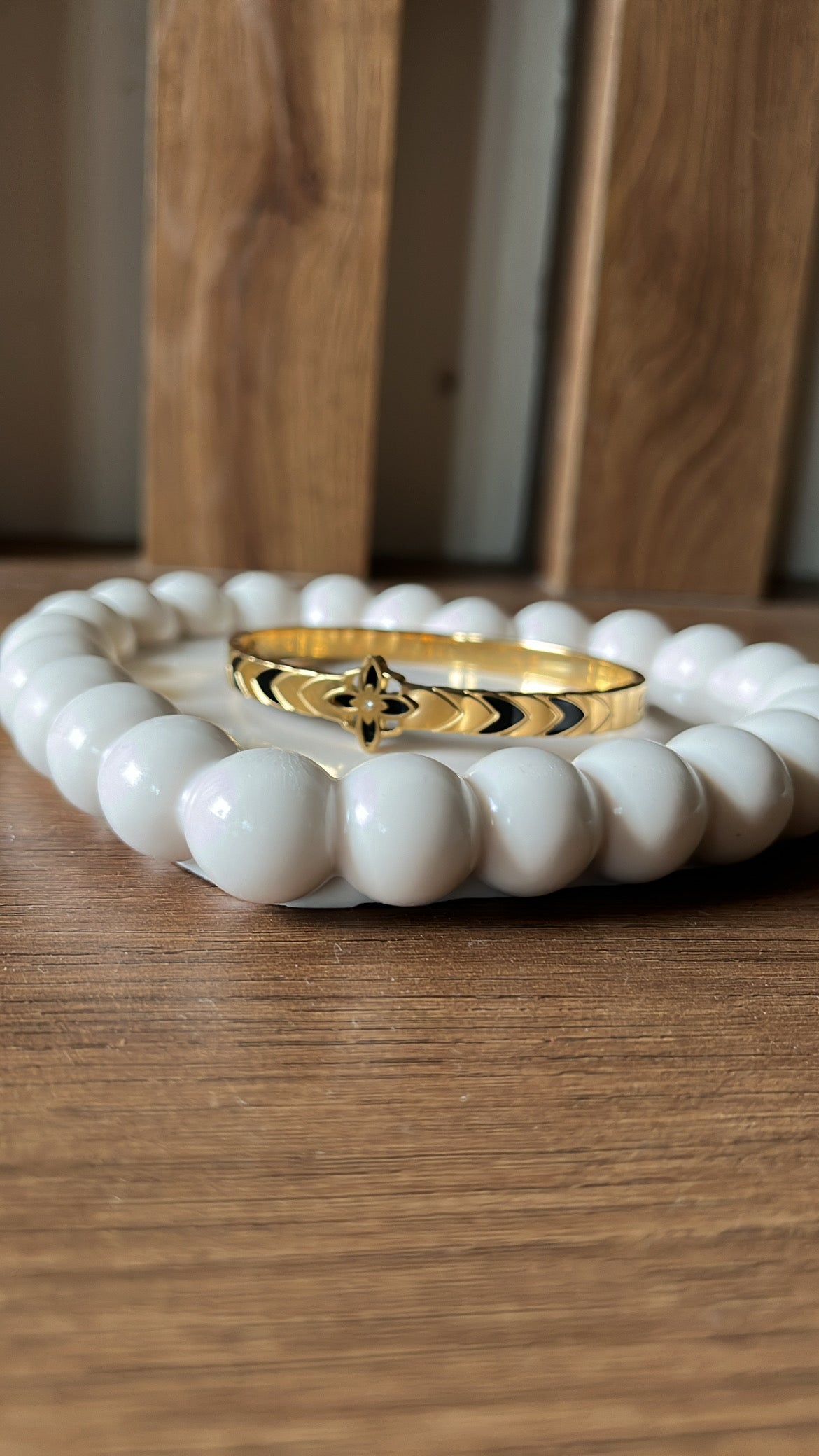 Clover Kada Bracelet - Black