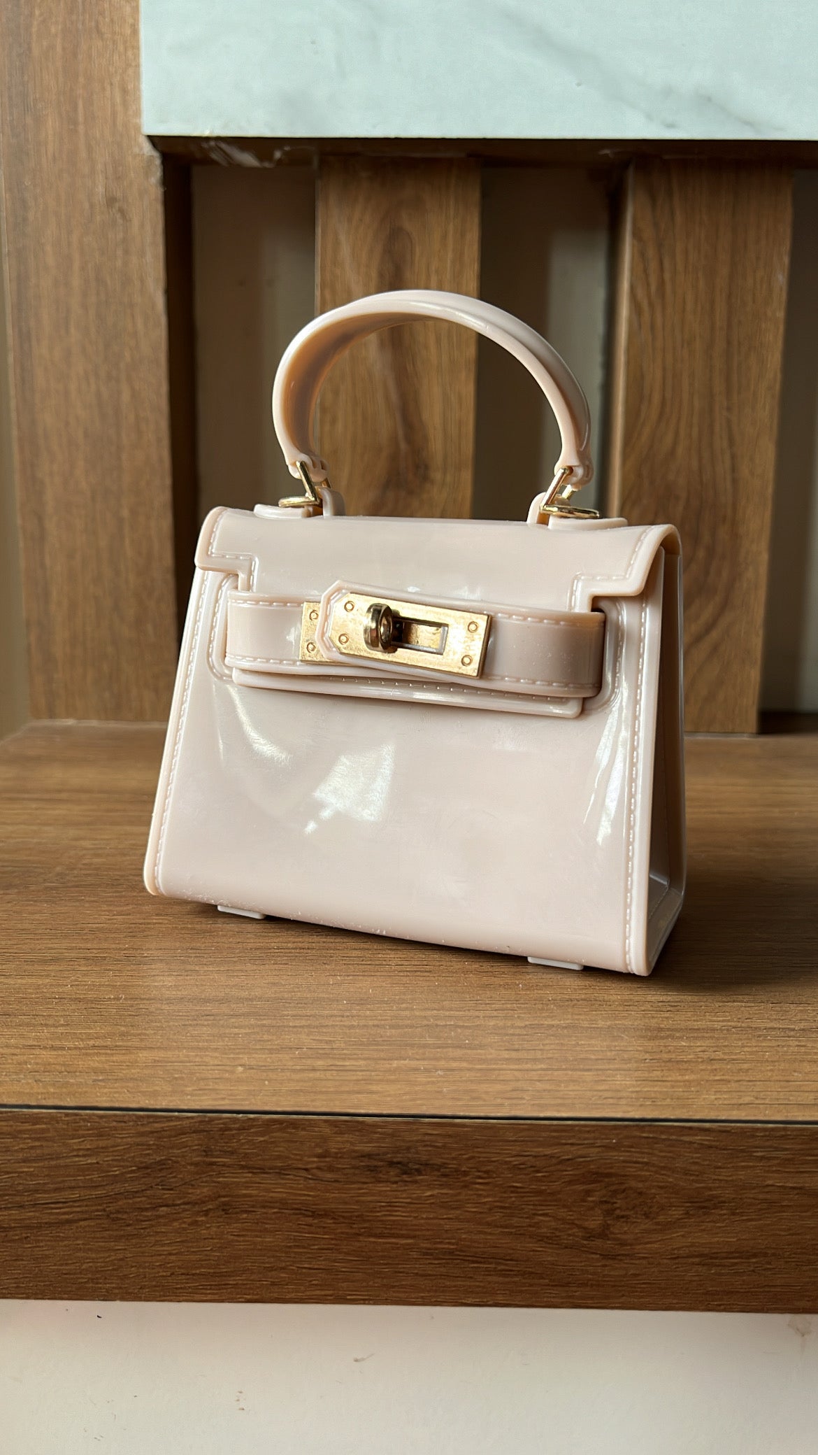 Nude Kelly Bag