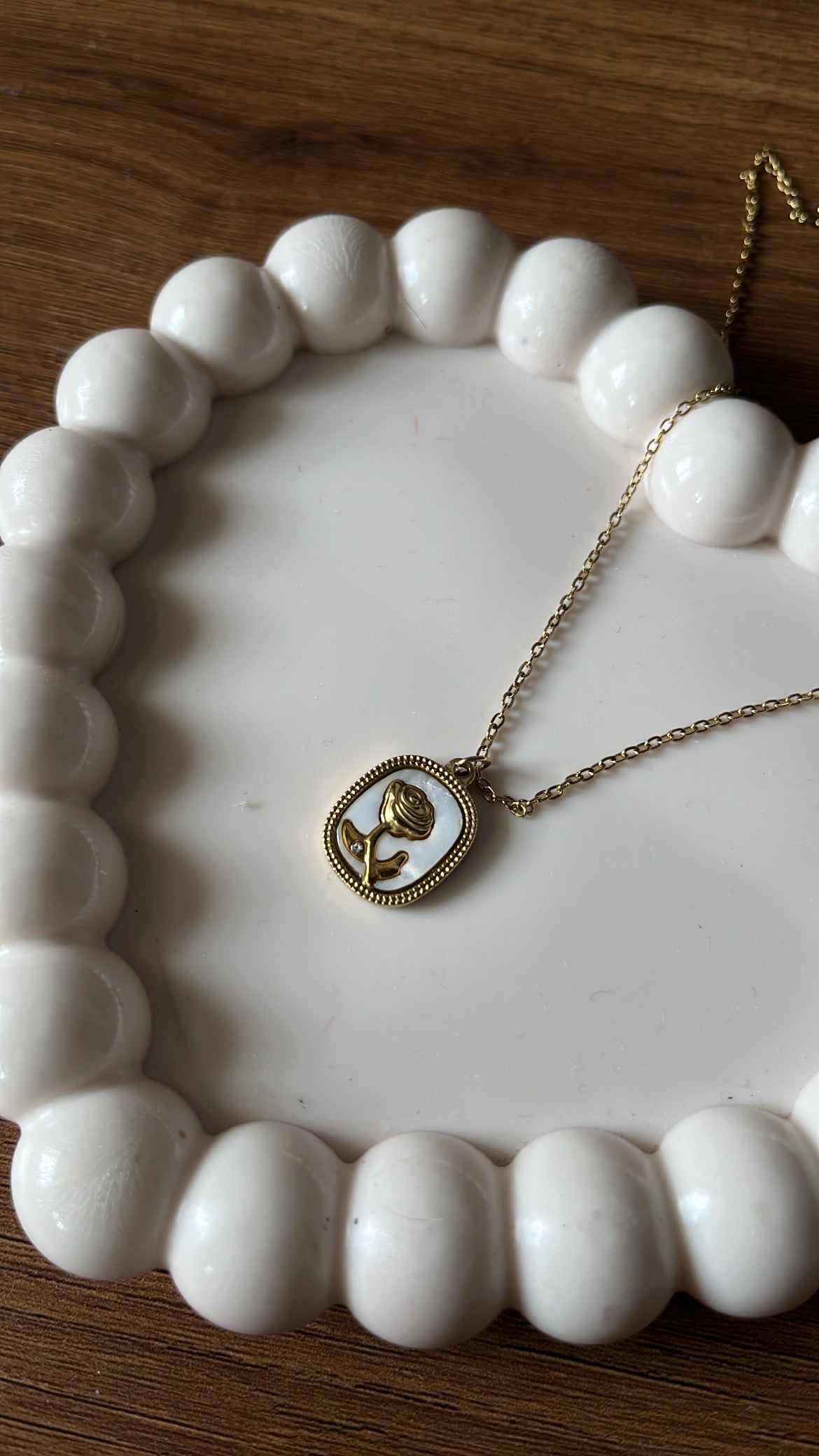 Forever Rose - Squoval Pendant