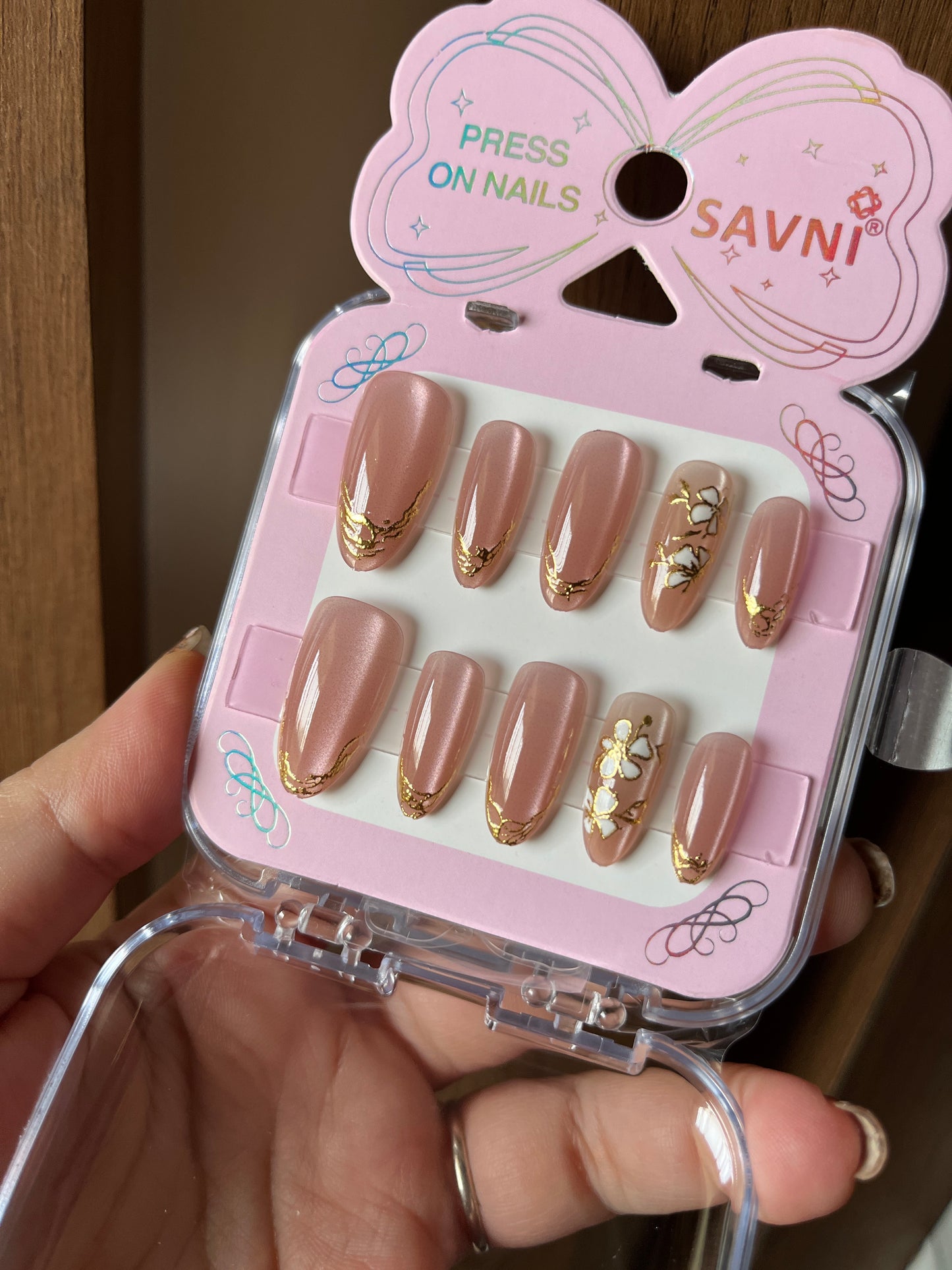 Nude Gold premium nails