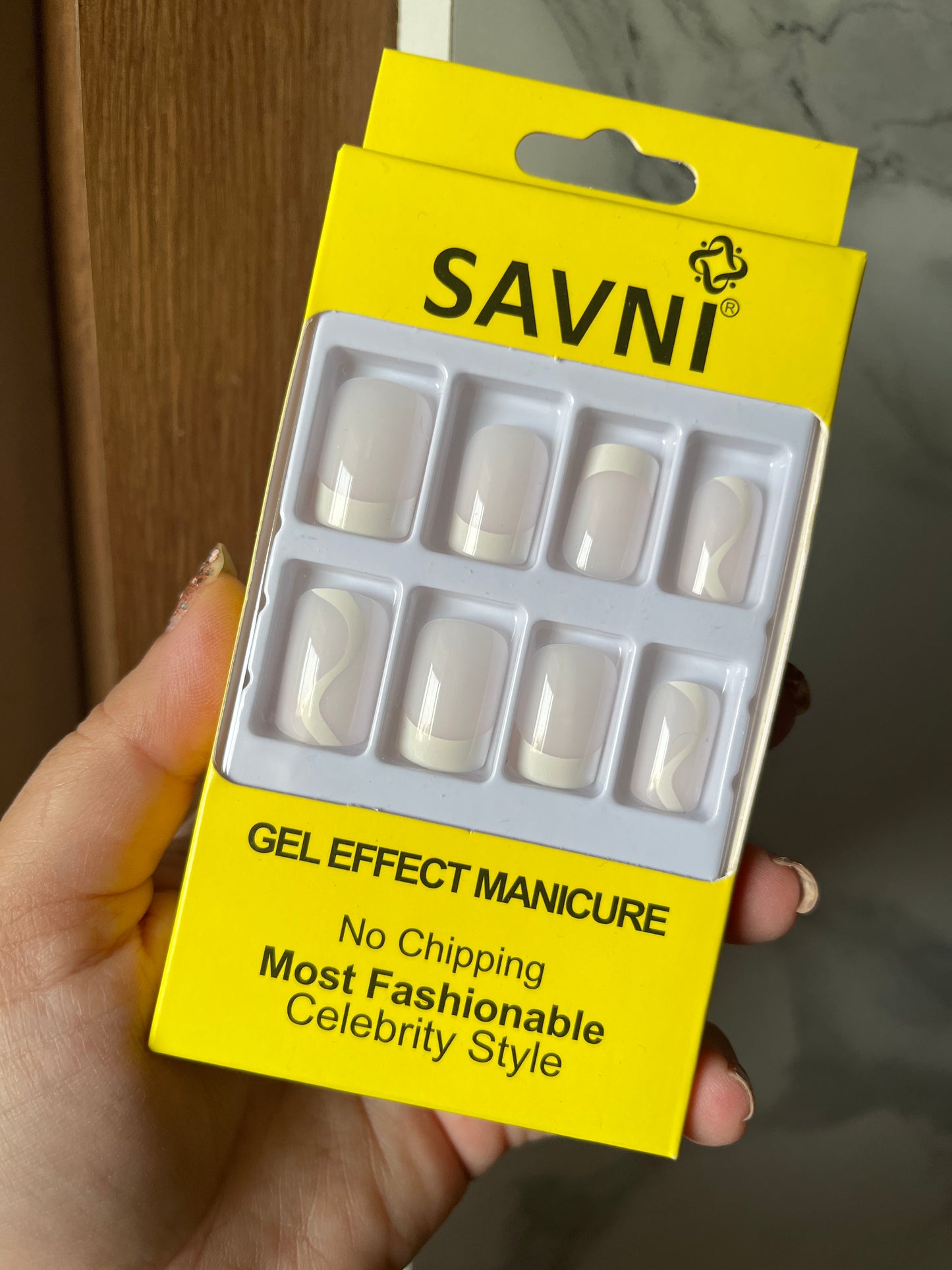 White french tip nails