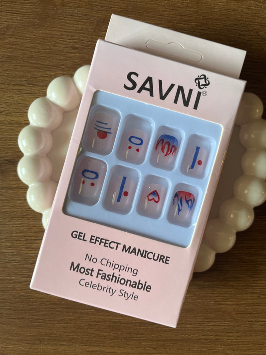 Korean set of 12 nails