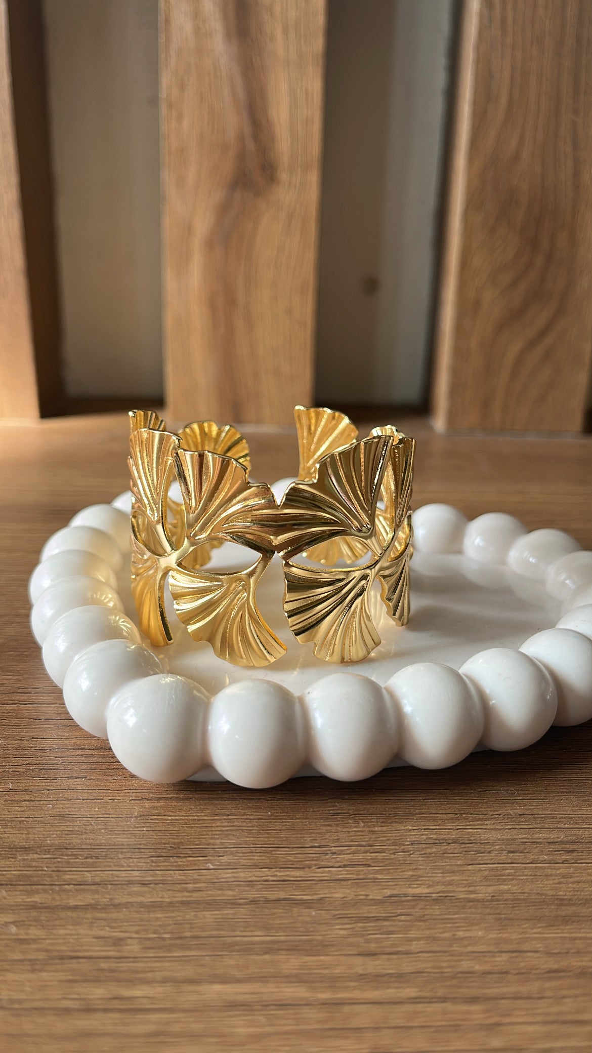 Floral cuff bracelet