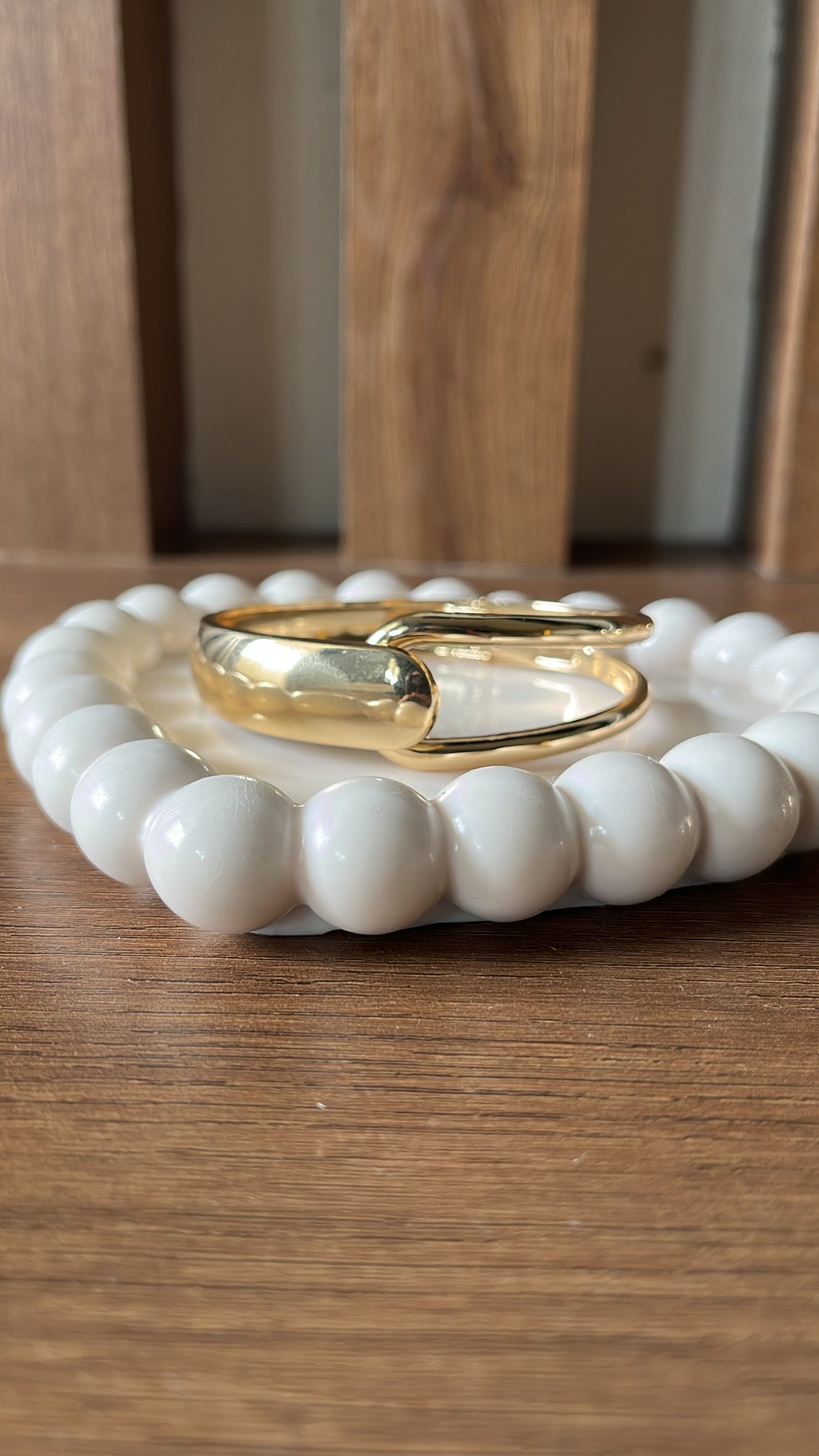 Geometric chunky bracelet