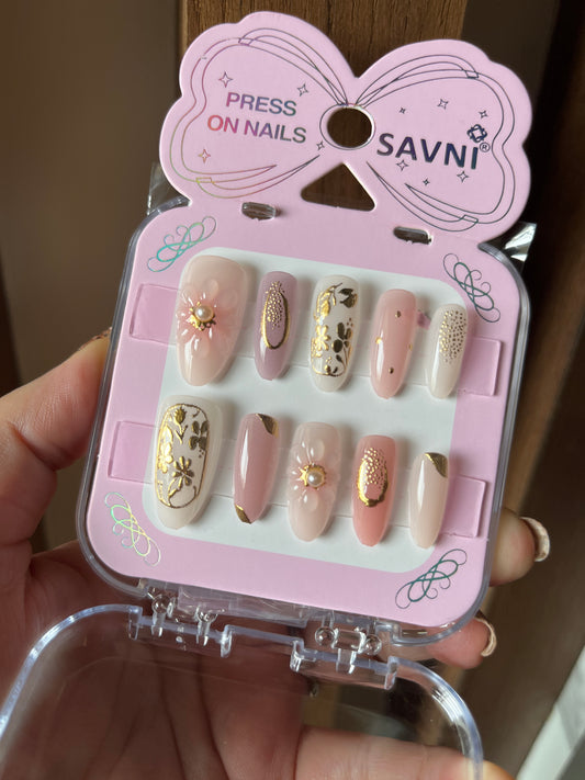 Pink nude premium nails