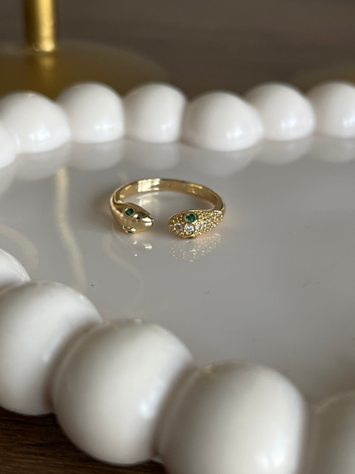 Gemini serpent ring