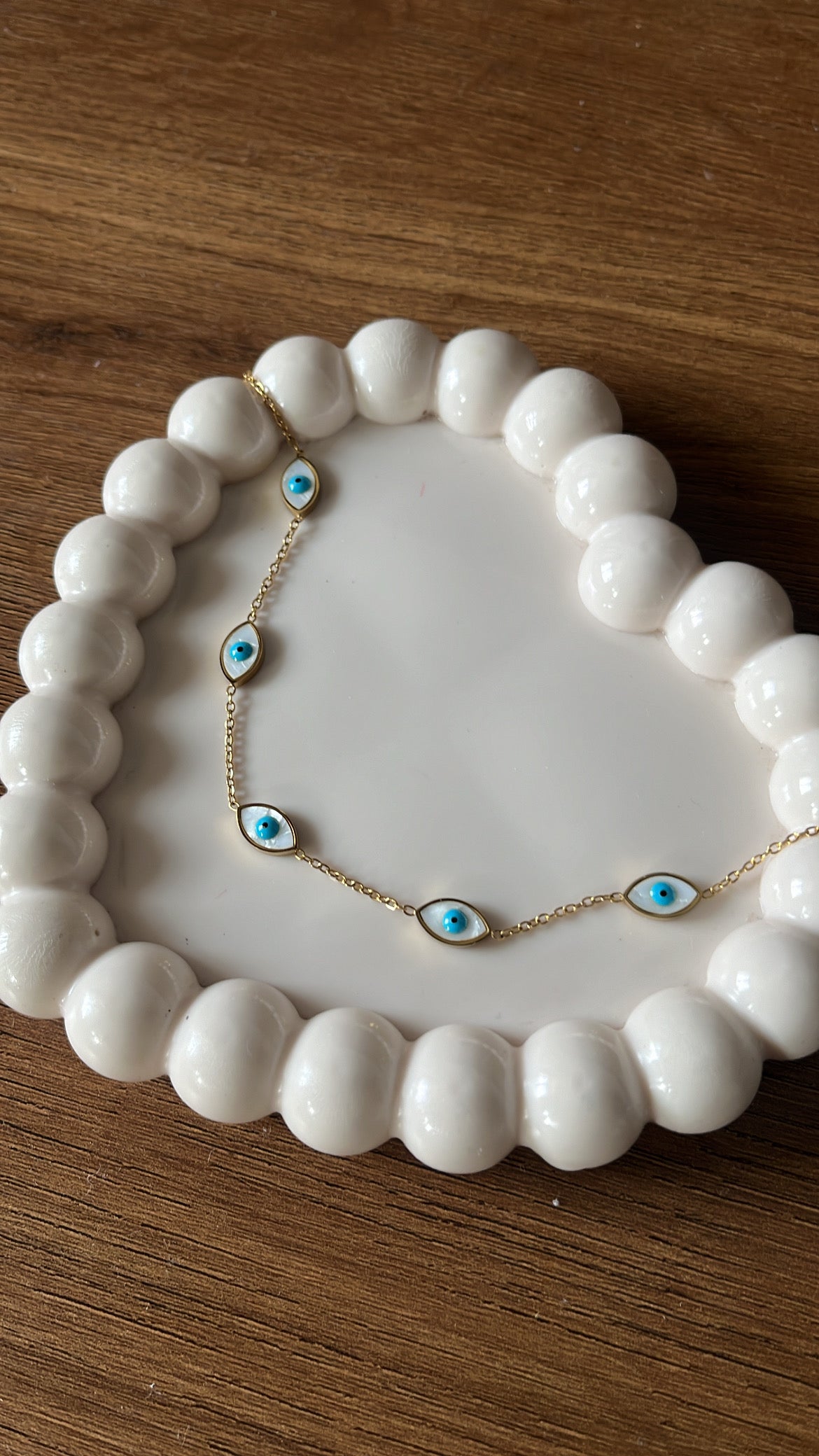 Evil eye chain bracelet