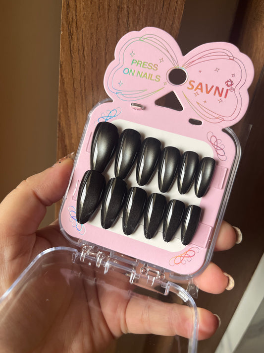 Black cat eye round finish