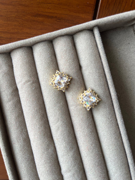 AD stud earrings
