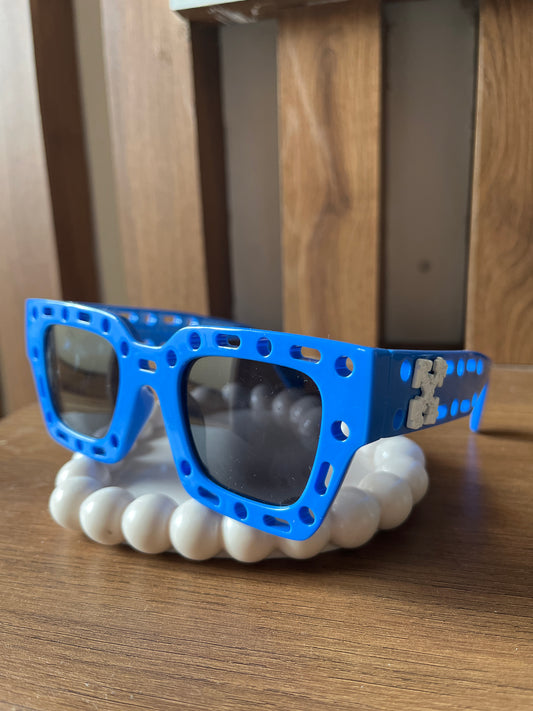 Blue off-white glasses