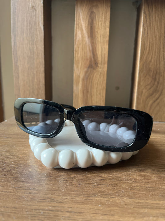Y2k glasses Black gloss