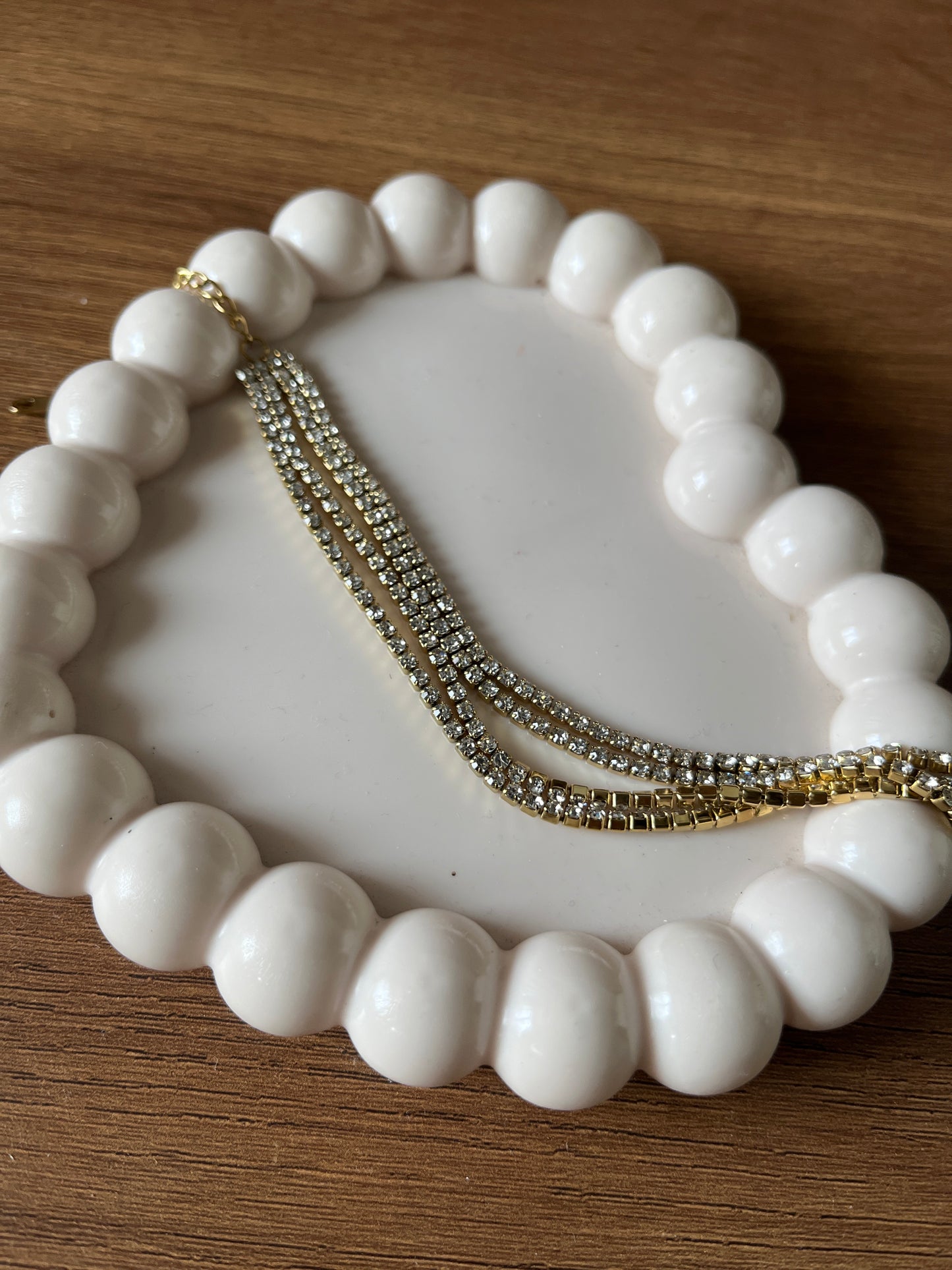 4 layer tennis bracelet