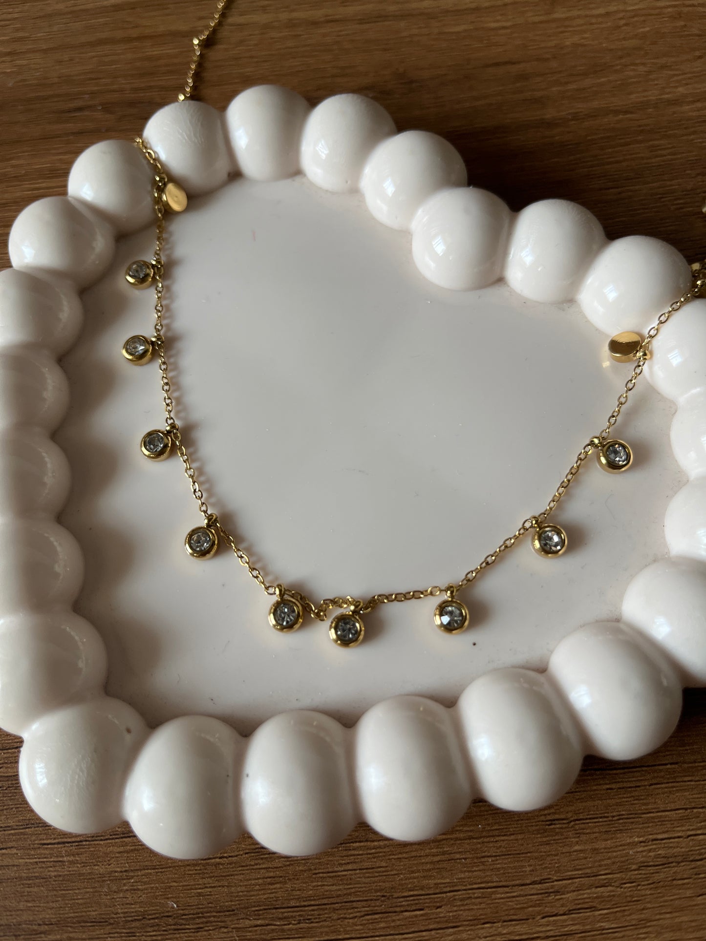 White drop necklace