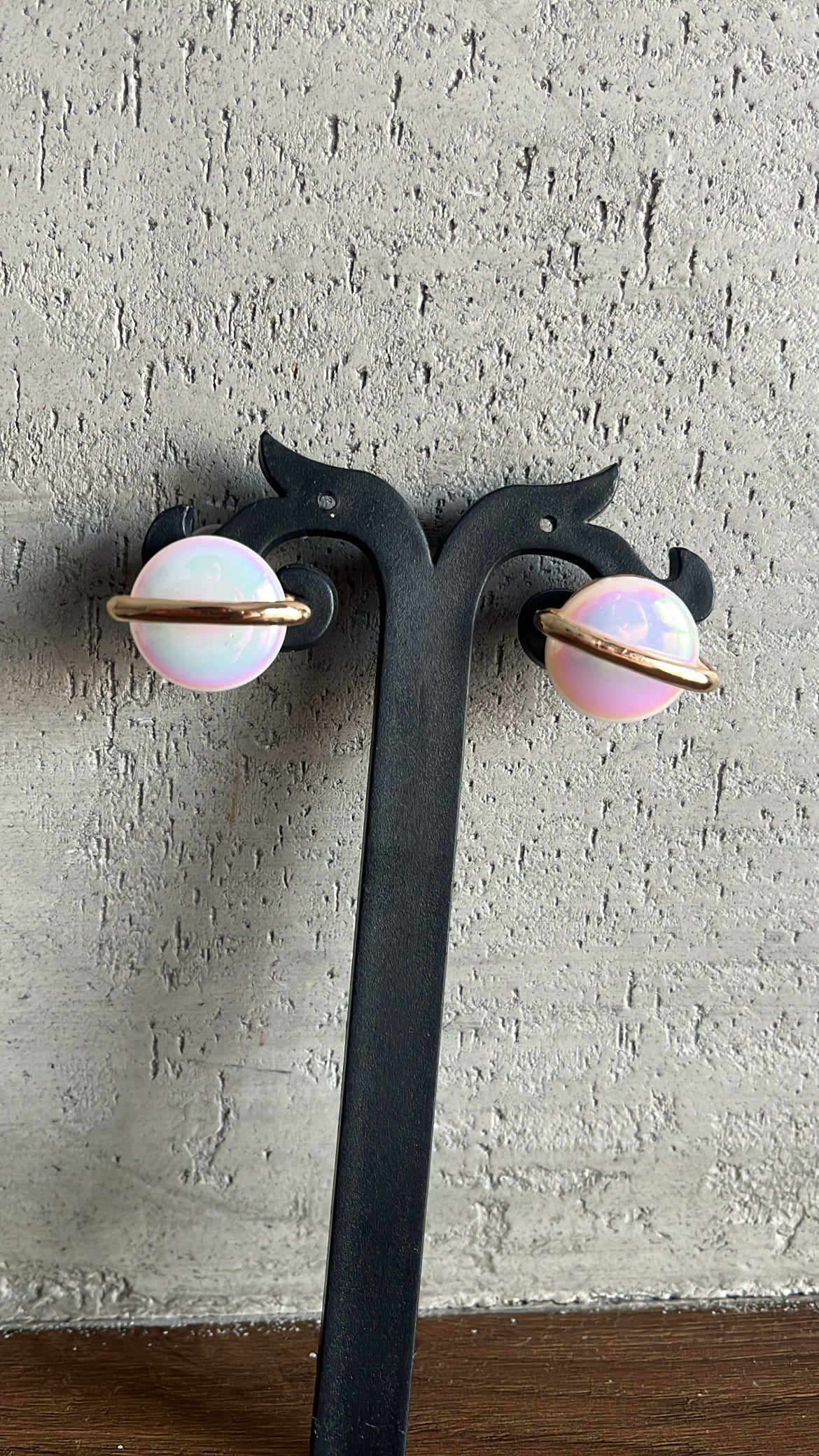 Pearl Gold statement earrings