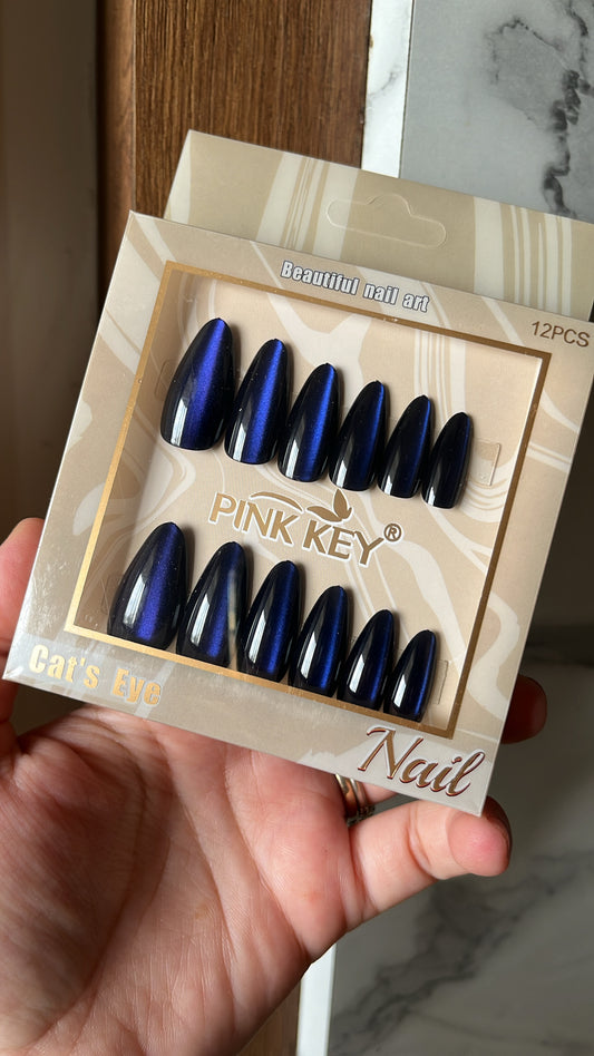 Royal blue cat eye