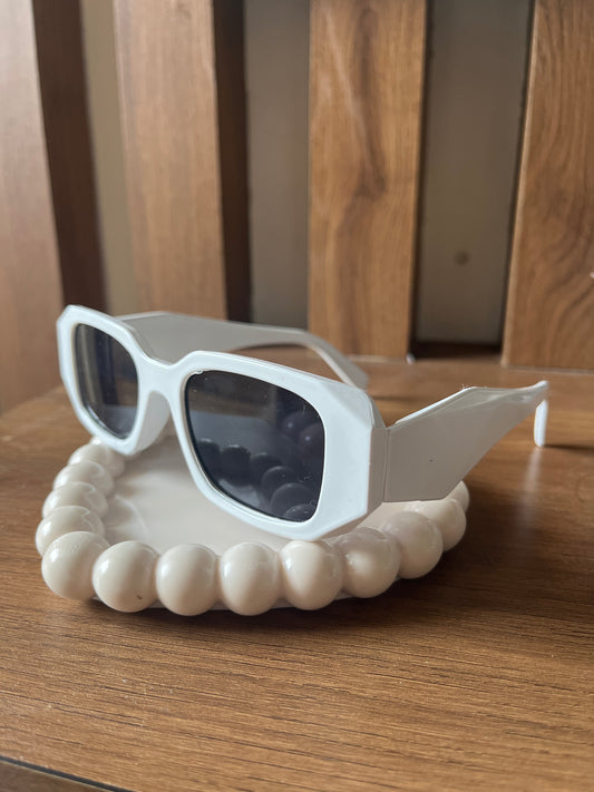Prada inspired white sunglasses