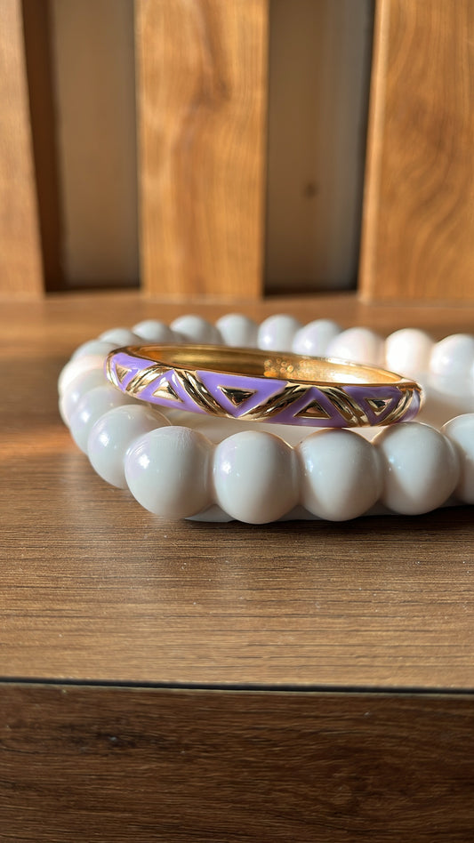 Lavender Enamel bracelet