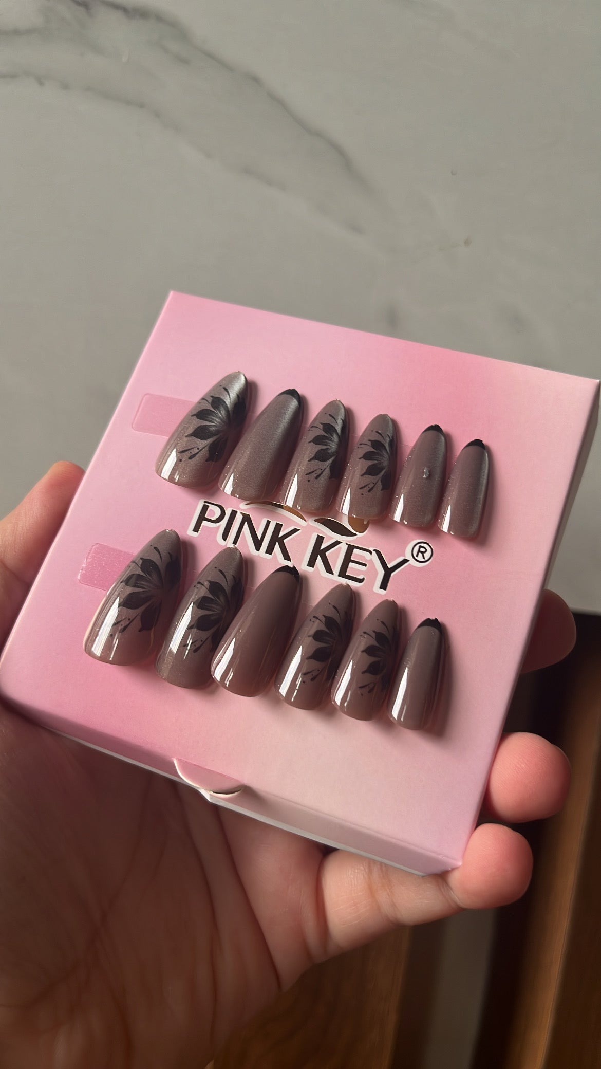 Brown Flower Cat eye