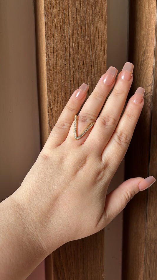 Golden V Ring
